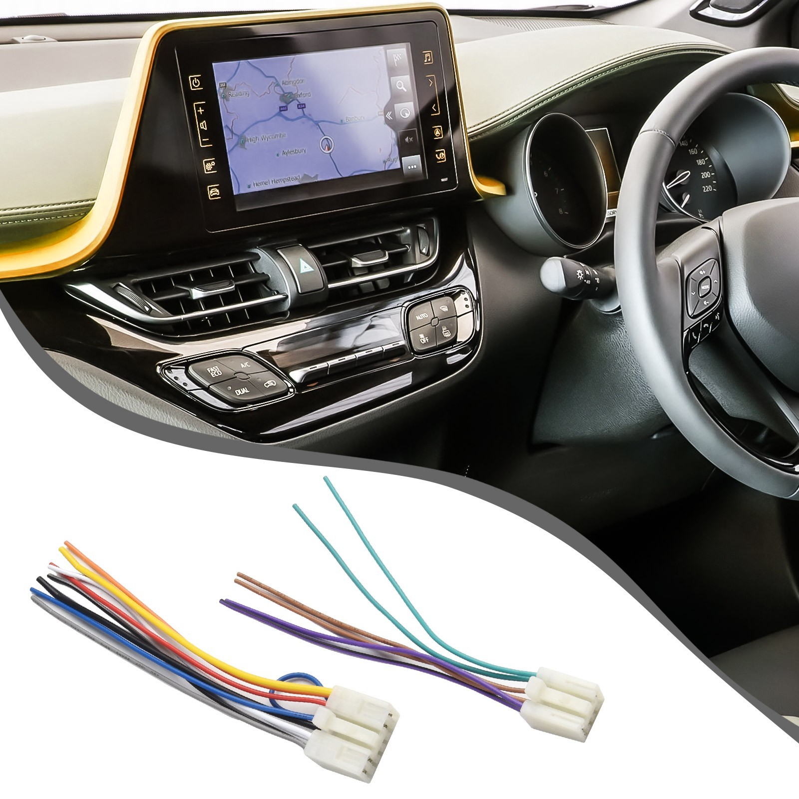 Professional Car Wire Harness Cable Adapter for Toyota Aftermarket Radio