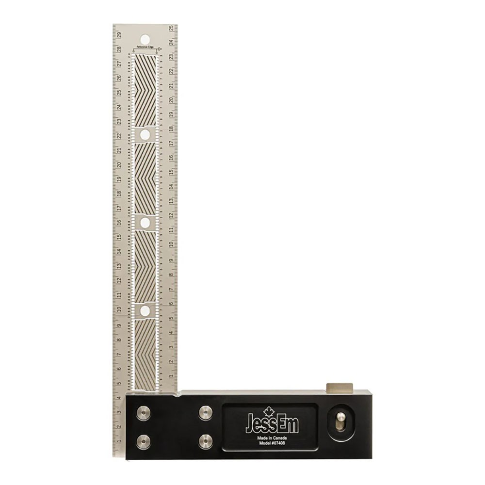 JessEm 07408 300mm Stainless Steel Precision Square with Patented Flex Grip