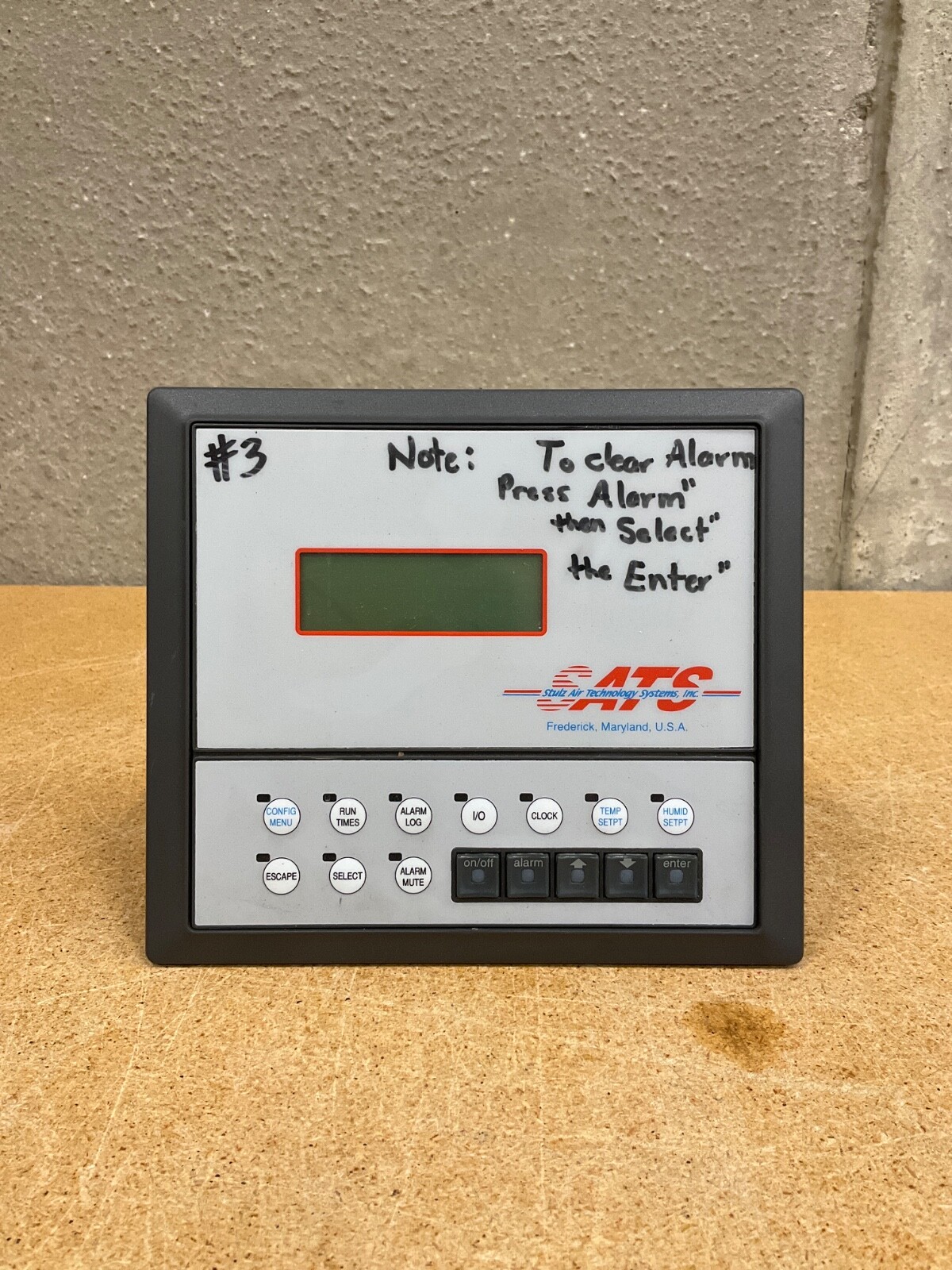 STULZ AIR TECHNOLOGY SYSTEMS INC. Temp Humidity Controller Panel  PCOIAT0CBB