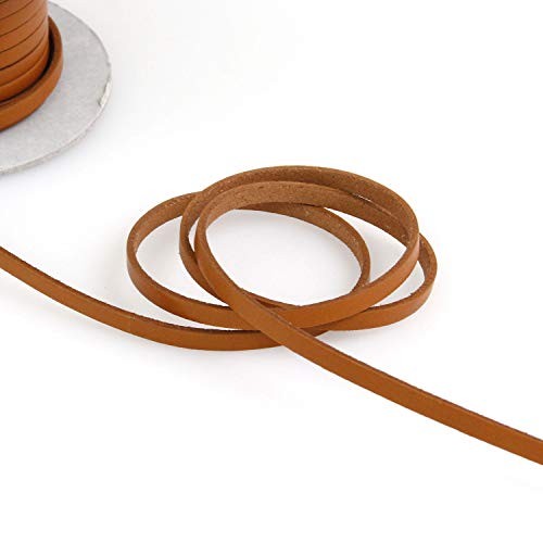 Nippon Chuko Nume Leather Tape, Camel, Leather Craft