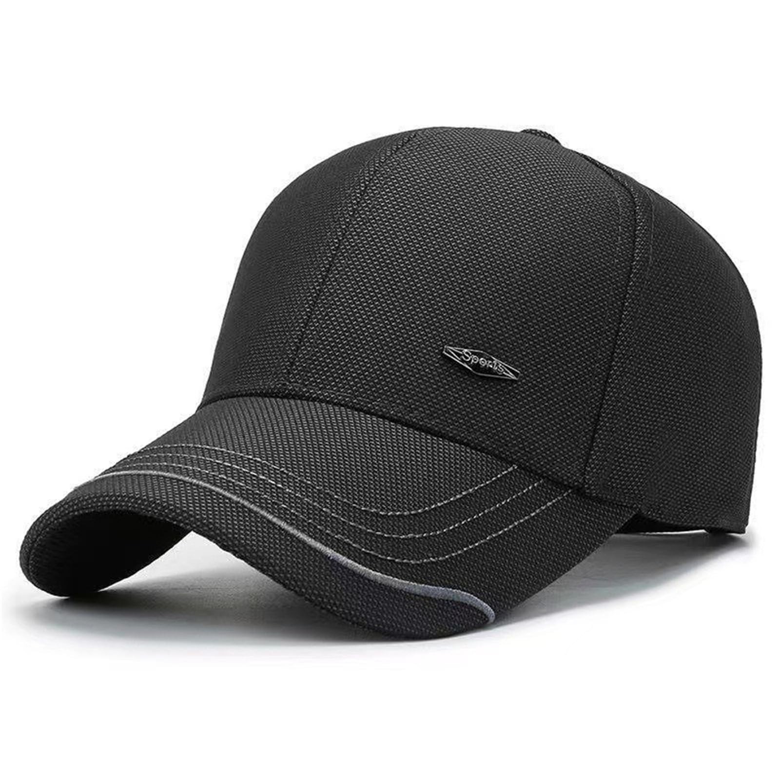 Retro Structured Baseball Cap Low Profile Plain Golf Hats Adjustable Cotton D...