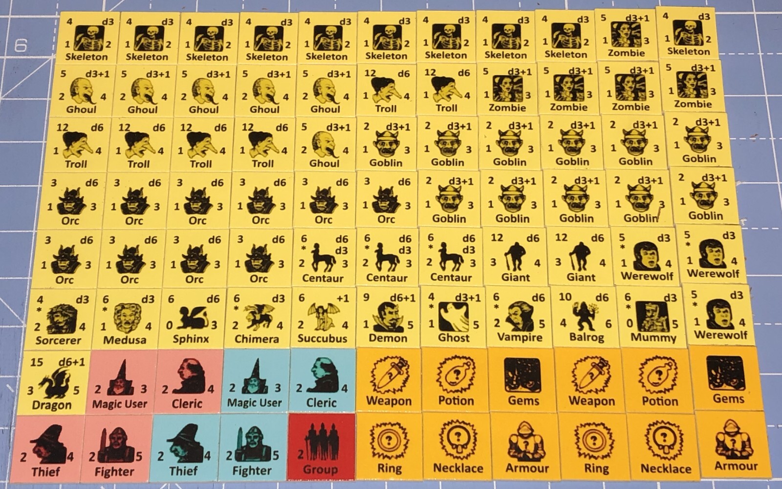 Castle of Spells,  Le Château des sortilèges, complete game,  Solo. 100 counters