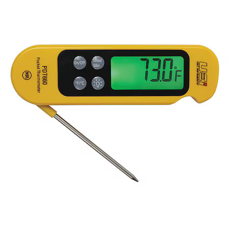 Uei Test Instruments Pdt660 Digital Pocket Thermometer, Lcd Display
