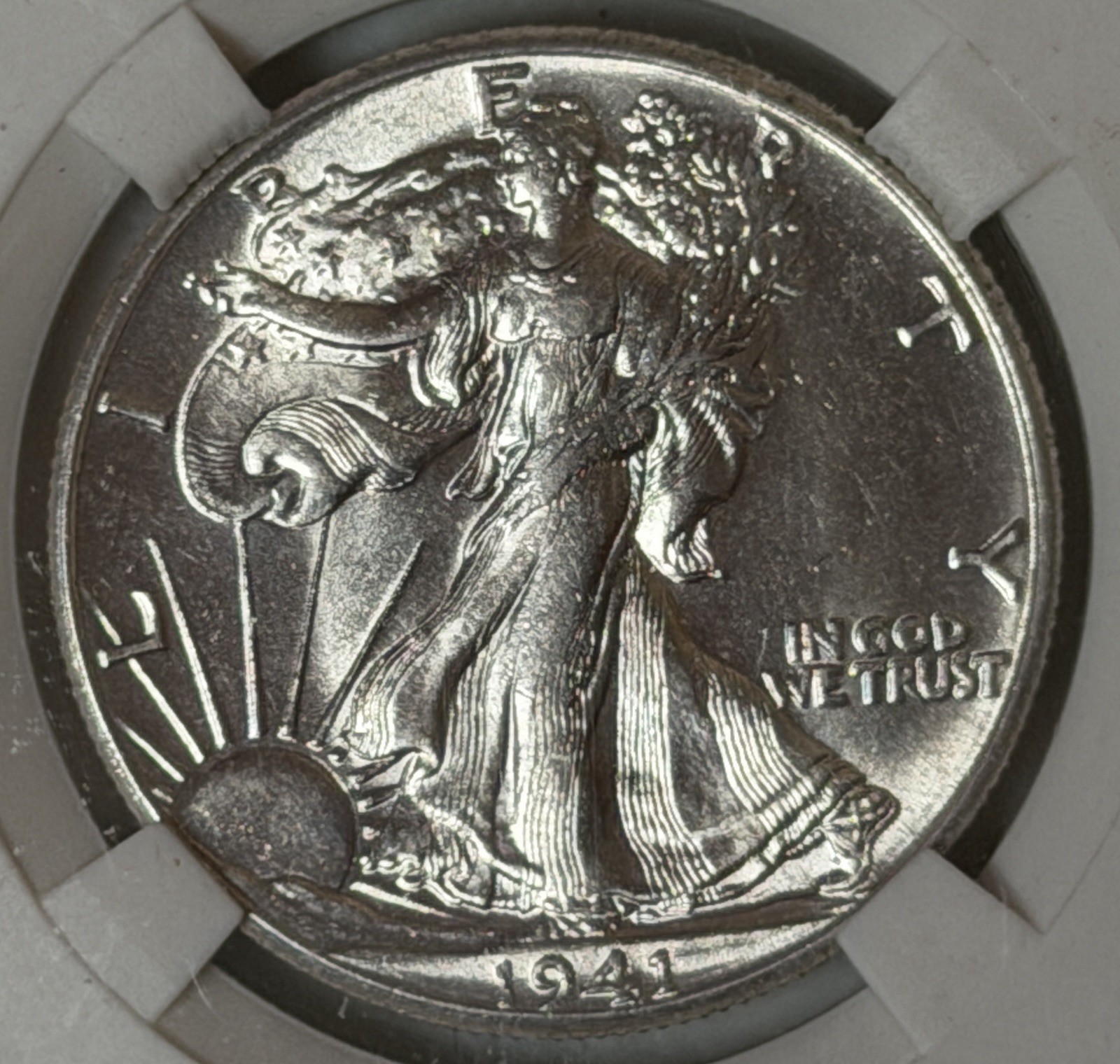 1941 P Walking Liberty Half Dollar Gem Brilliant Uncirculated++