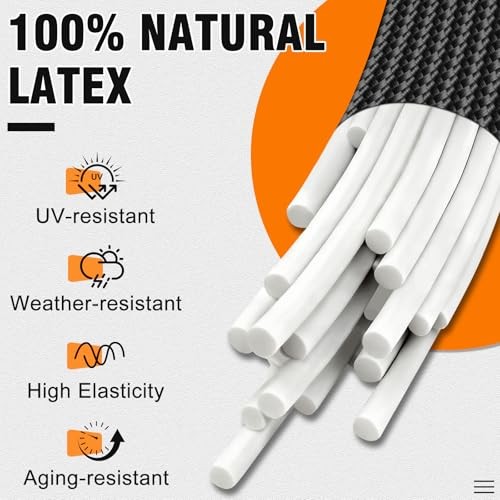 Adjustable Bungee Cords with Hooks 6 PCS Elastic Bungee Straps Easily 24 Inch