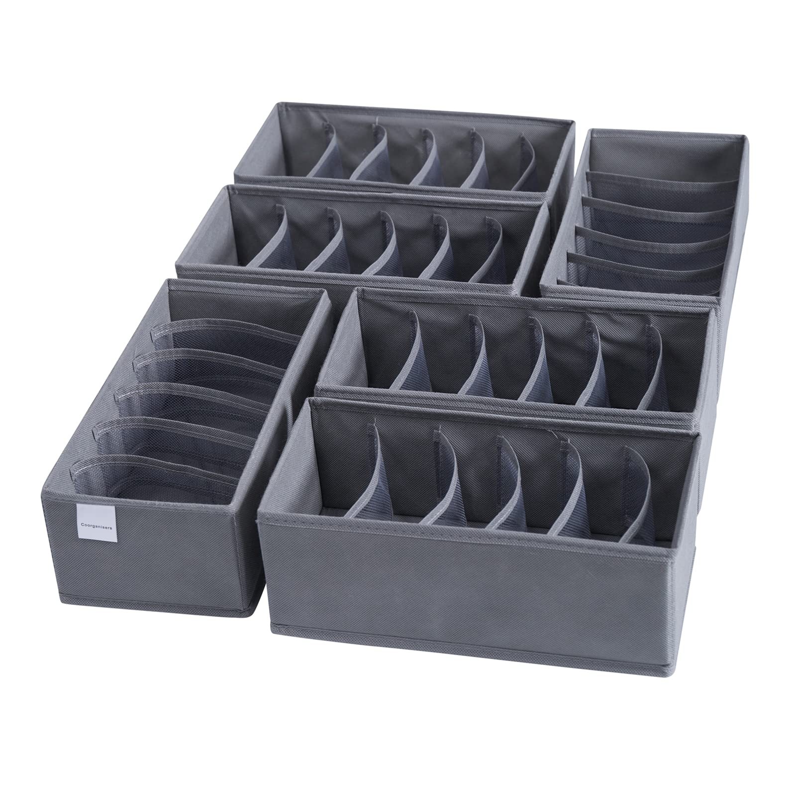 6 Packs Dresser Organizers36 Cells Drawer Organizers For Clothingbaby Organizers