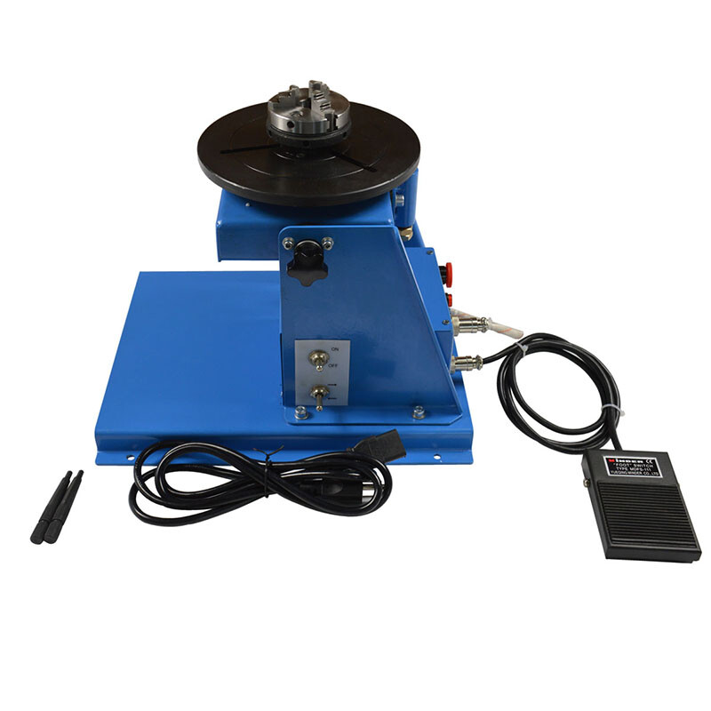 110V 10kg Rotary Welding Positioner Turntable Table Mini 65mm Chuck