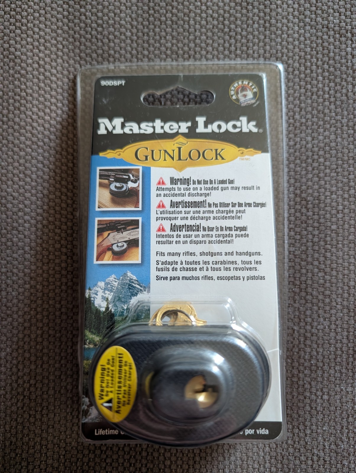 Master Lock 90DSPT Keyed Trigger Lock Gun Lock New Sealed