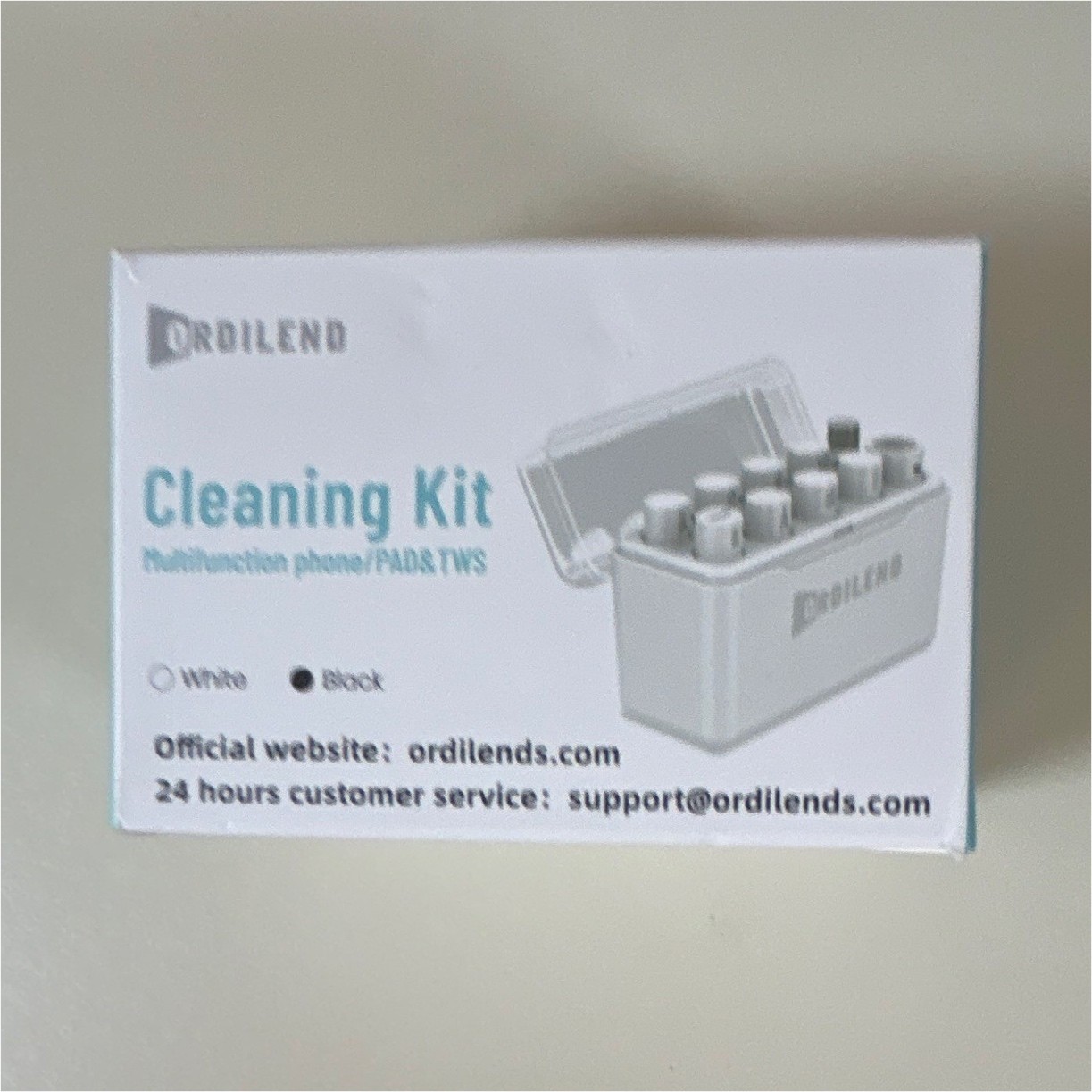 ORDILEND Multifunction Cleaning Kit for Phone/iPad/TWS, Black (GW018)