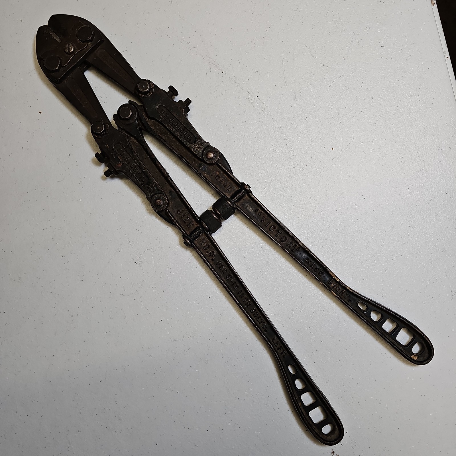 Vintage Roberts "Victor" Bolt Clipper No. 0 Bolt Cutters Antique Tool USA