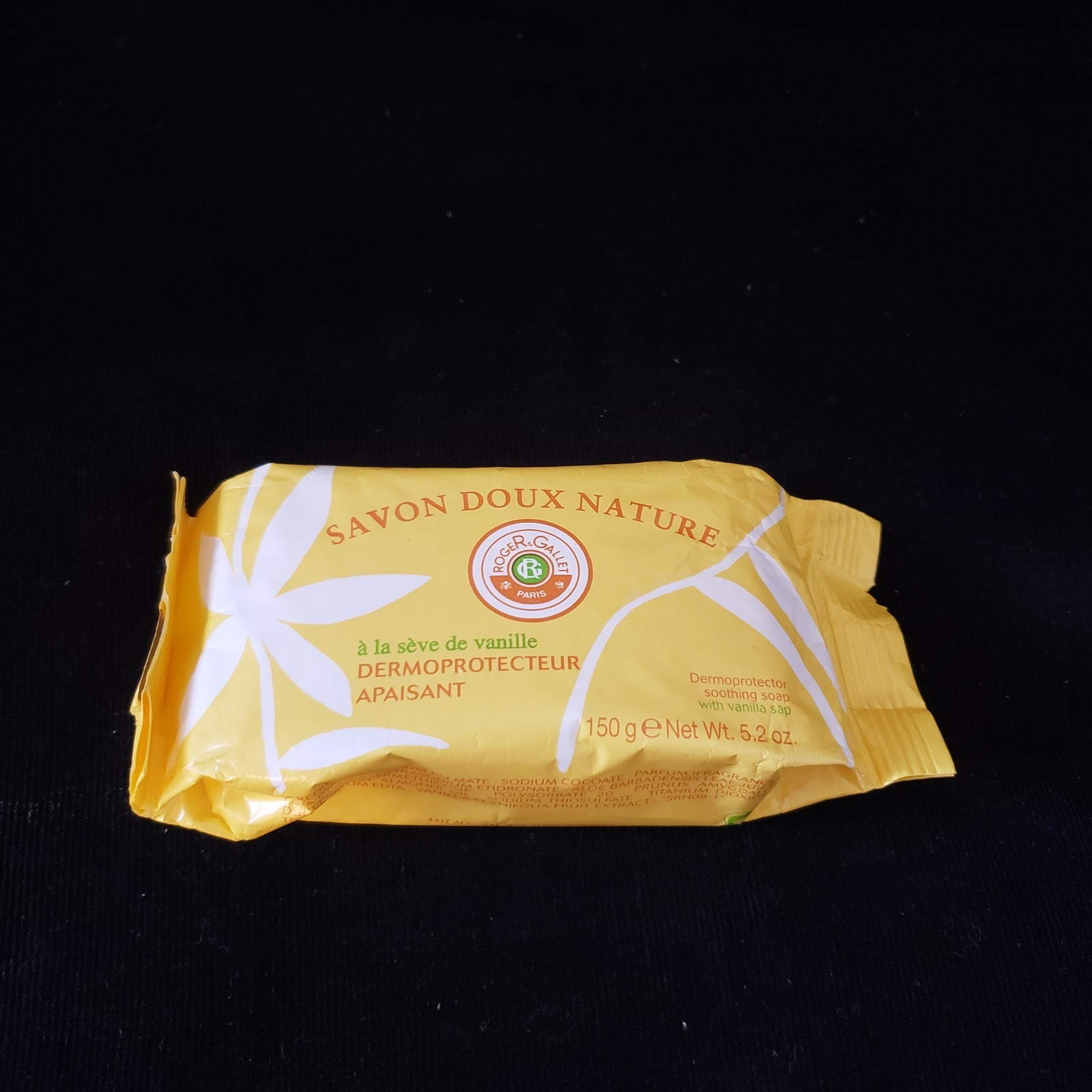 ROGER & GALLET SAVON DOUX NATURE VANILLA SAP SOAP  150g or 5.2 oz