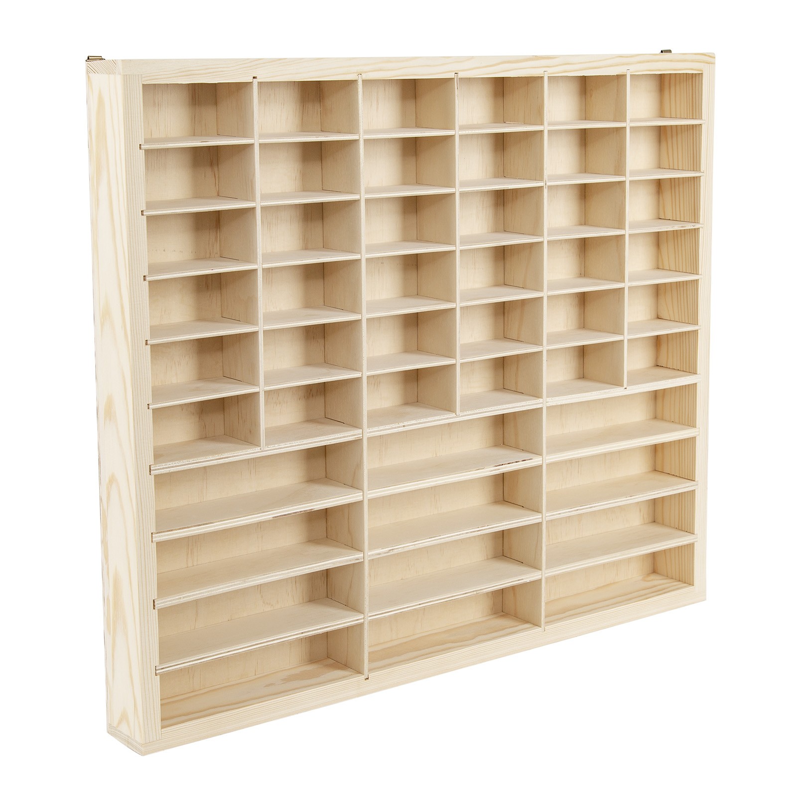 48-Grid Solid Wood Storage Box for 1:64 Car Model Toy Display Collection Holder