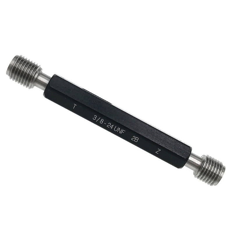 Double Ends Plug Gage Unified Thread Gage 3/8-24 UNF 2B Thread Plug Gage 1Set