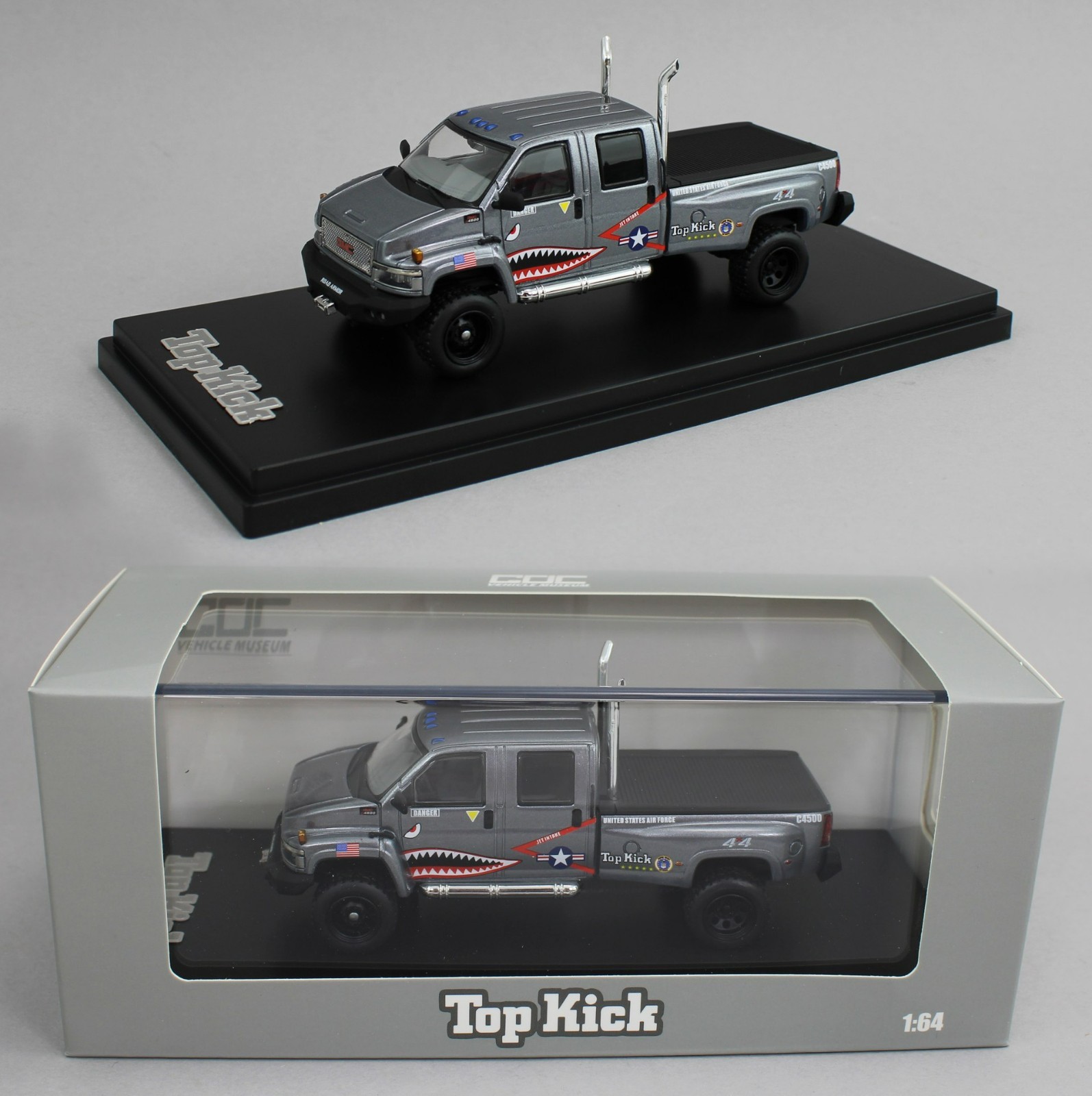 1:64 GOC *GUN METAL SHARK* GMC TOPKICK 4500 Crew Cab DUALLY Pickup Truck *NIB*