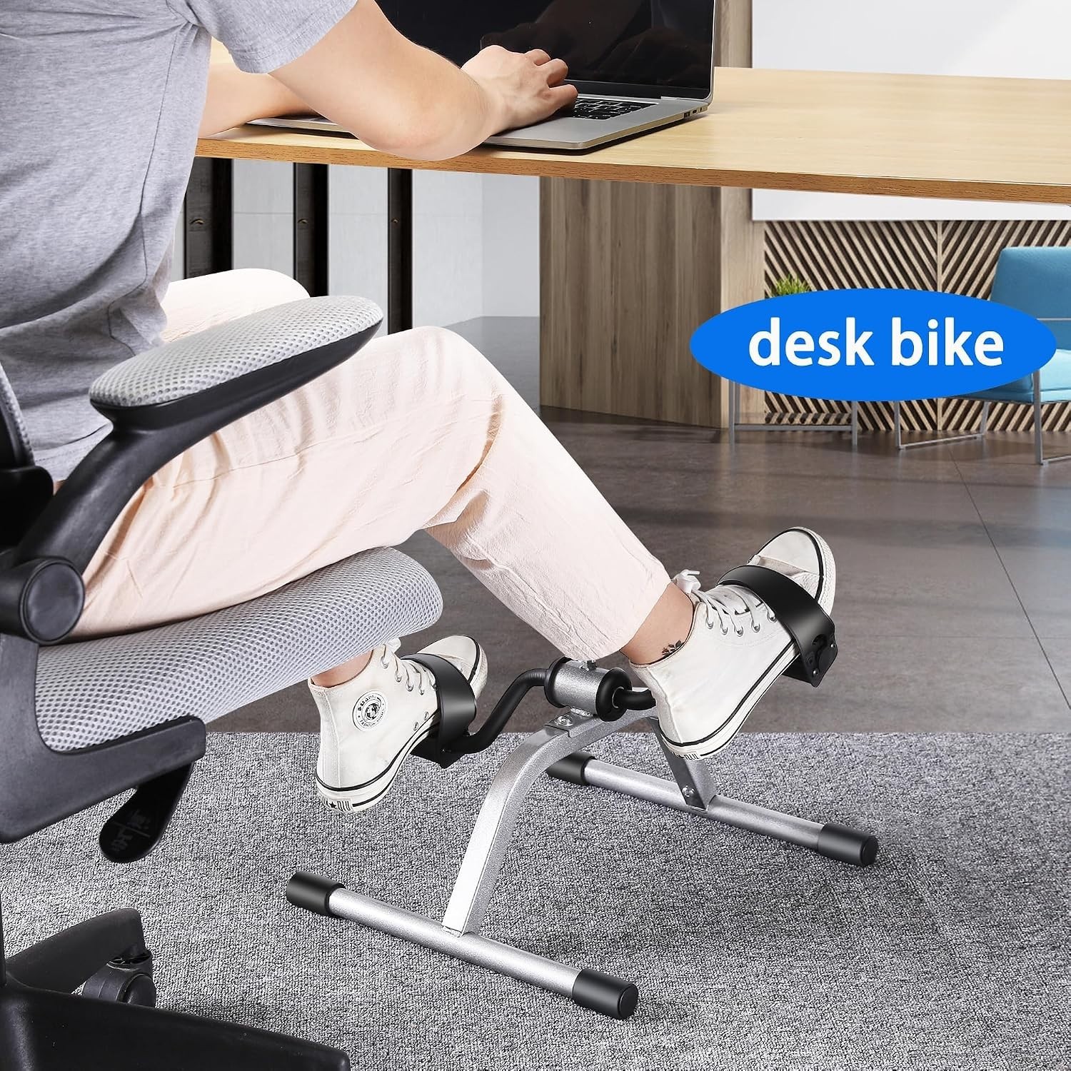 Portable Mini Exercise Bike - Boost Circulation for Legs & Arms, Compact Design