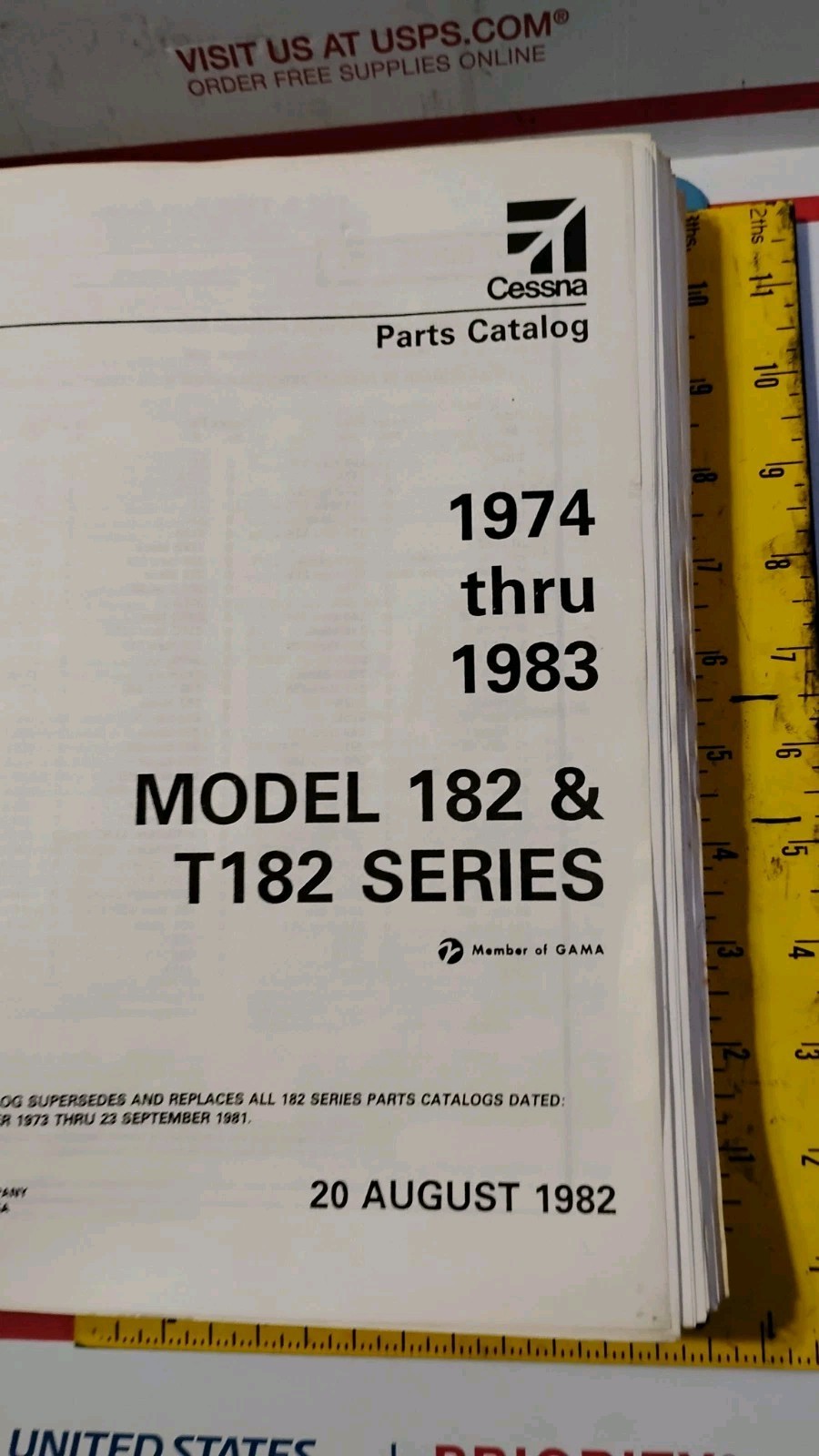 Cessna  Model 182 And T182 Series Parts Catalog Original AIRCRAFT PAPER USA