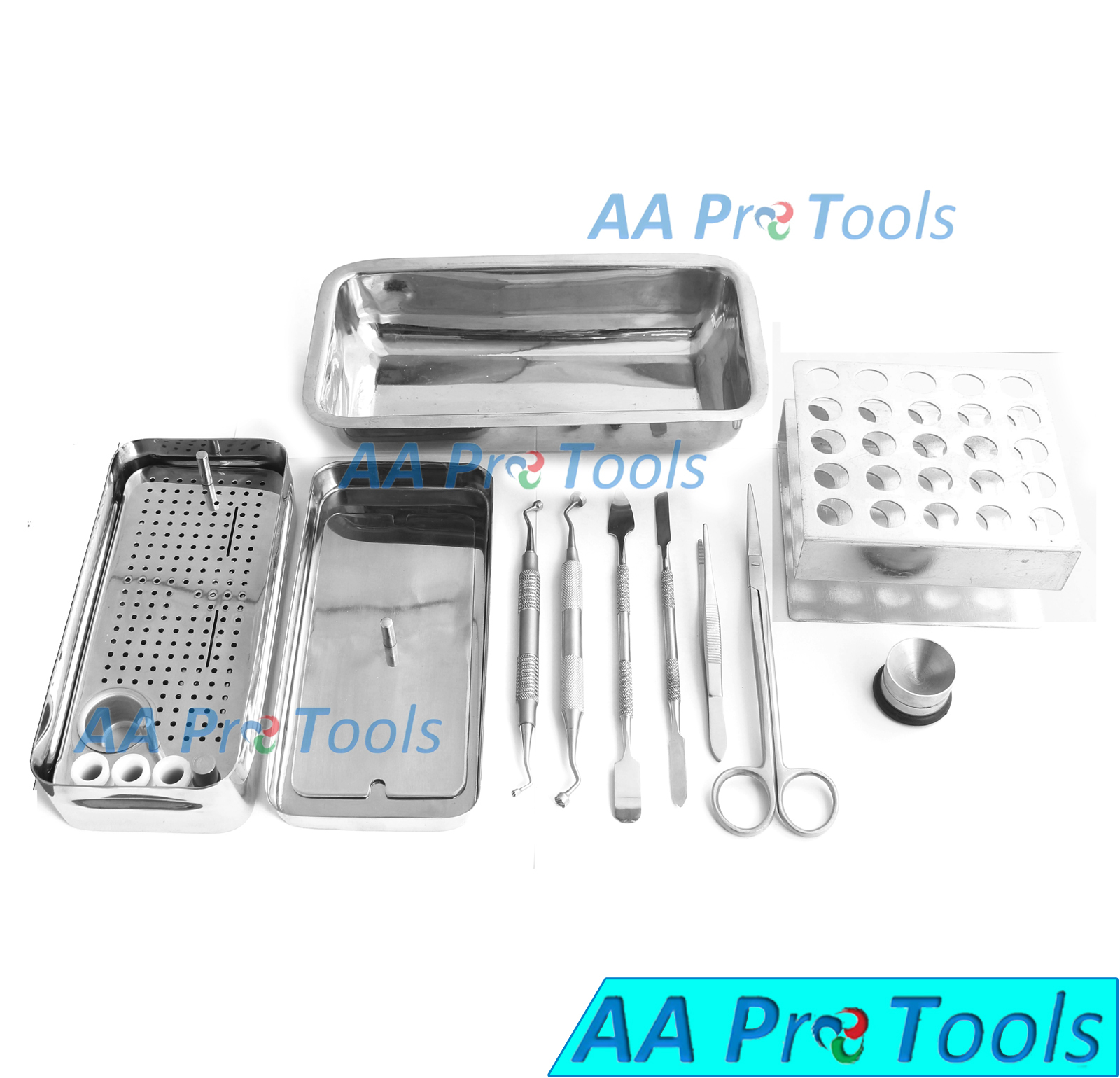 Dental Prf/grf Instruments Kit Set Of 10 Pcs Surgical Dental Instruments, Dn-342