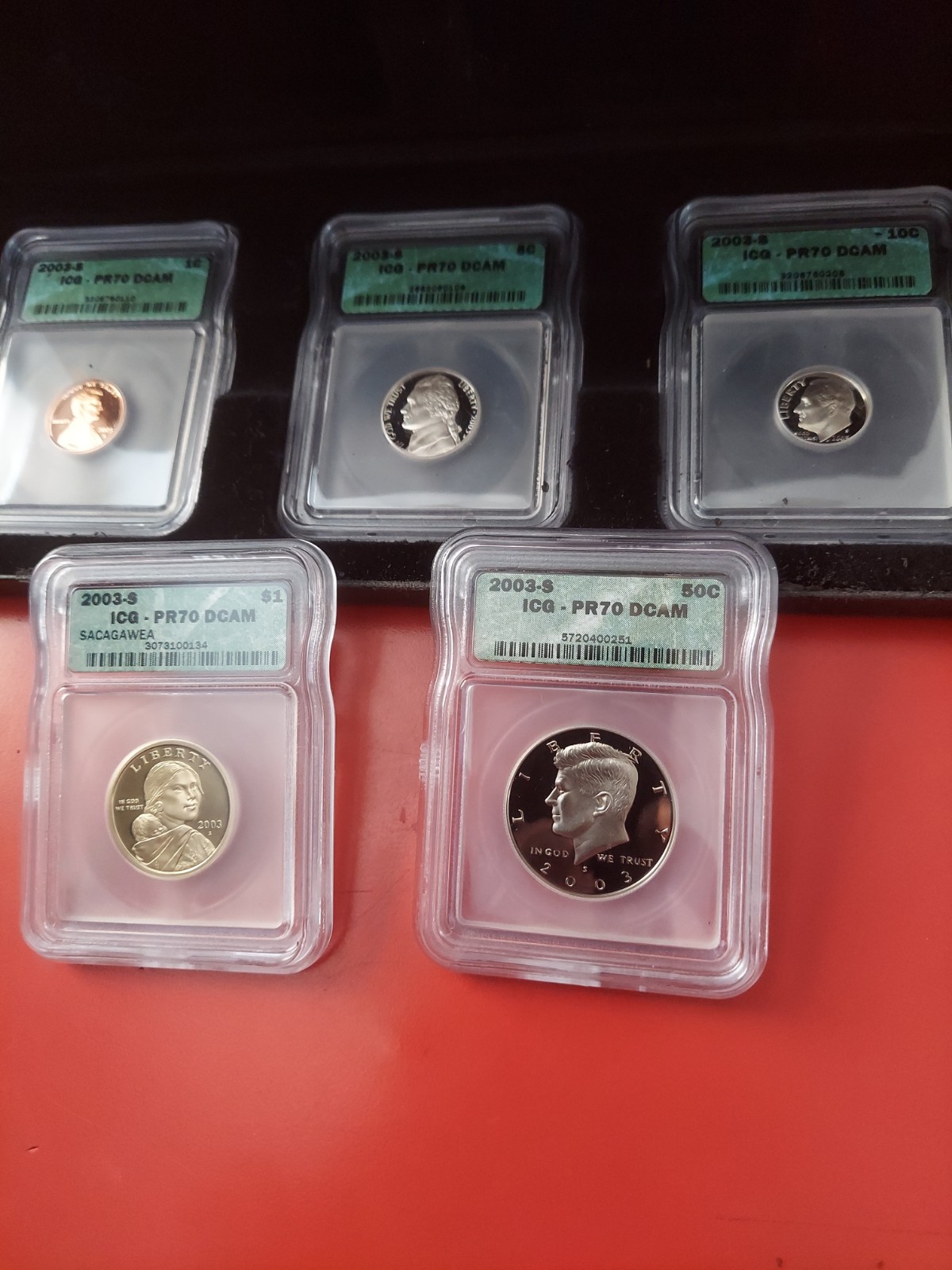 2003-S Mint Proof Set  IGC PR70DCAM