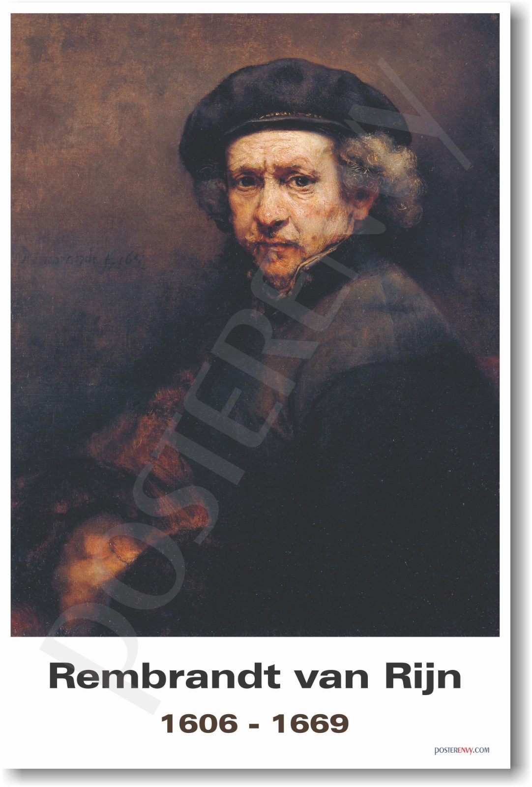 Rembrandt van Rijn - Dutch Painter NEW Famous Person Art Classroom POSTER