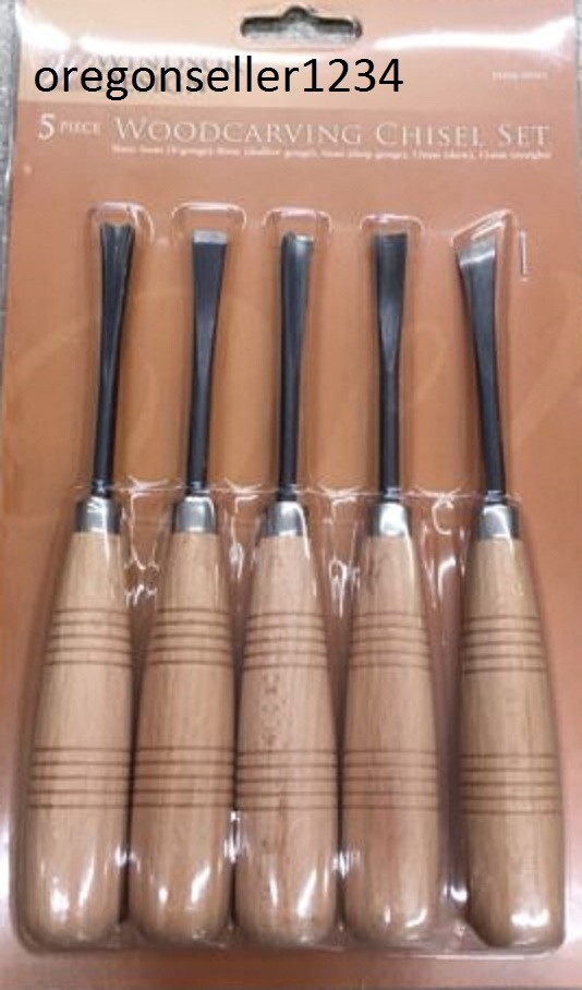 (USA SELLER) Wood Carving Hand Chisel Set Kit 5 pc USA SELLER (SALE) !!!!!!