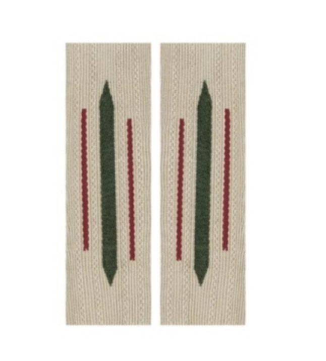 German Collar Litzen - Bevo Smoke Troops - Red Wine