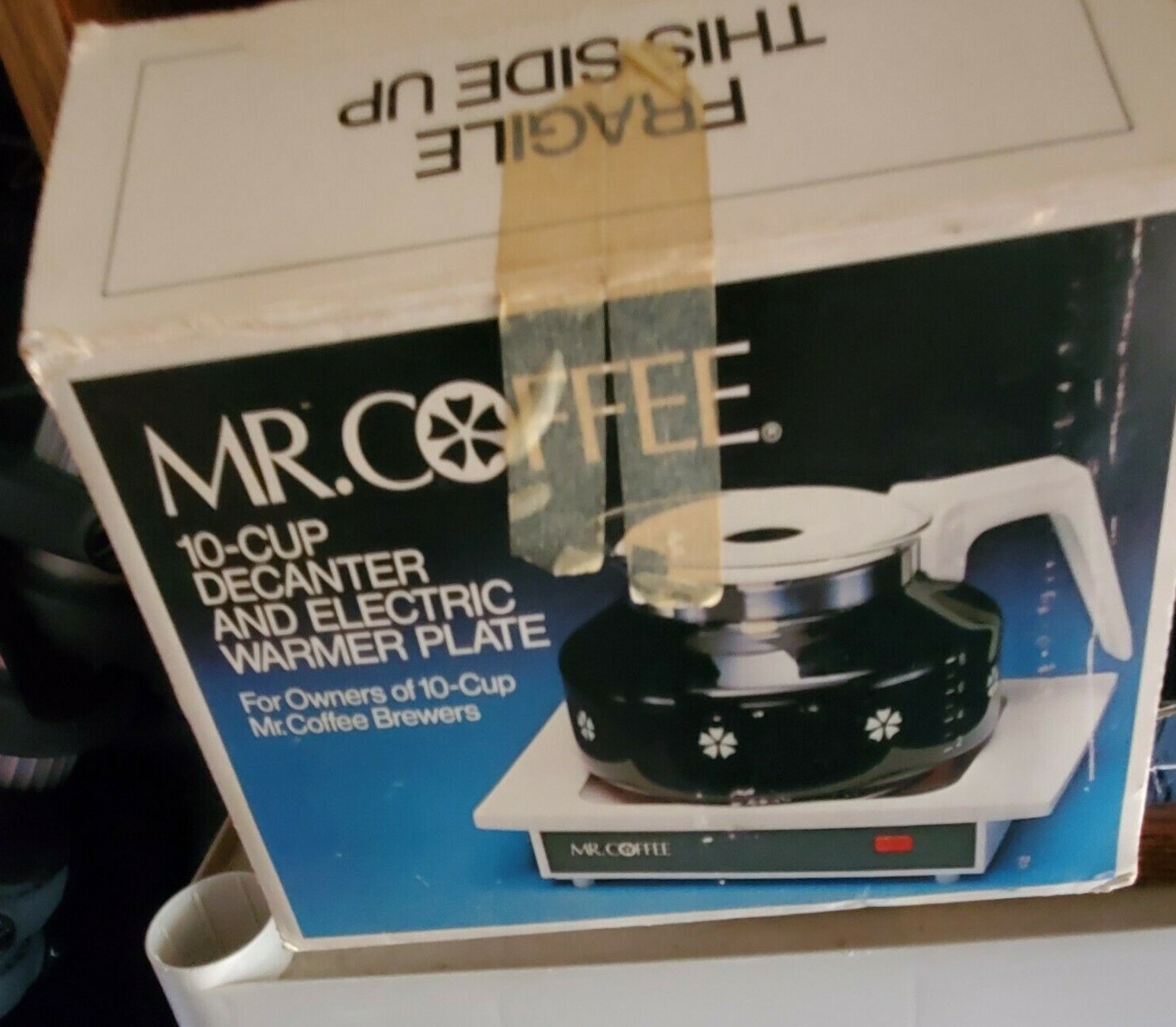 Mr. Coffee 10 Cup Server Set Decanter and Electric Warmer Plate  WD-10