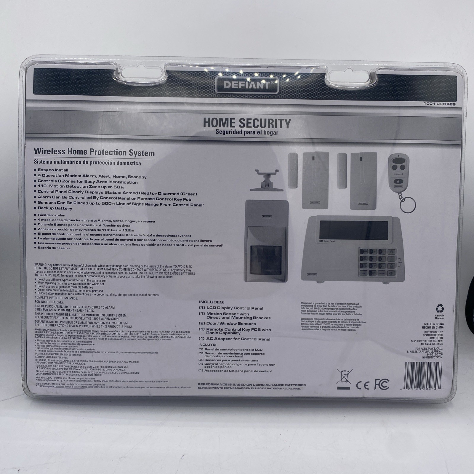 Defiant Wireless Home Security System NO Bluetooth/Internet connection required