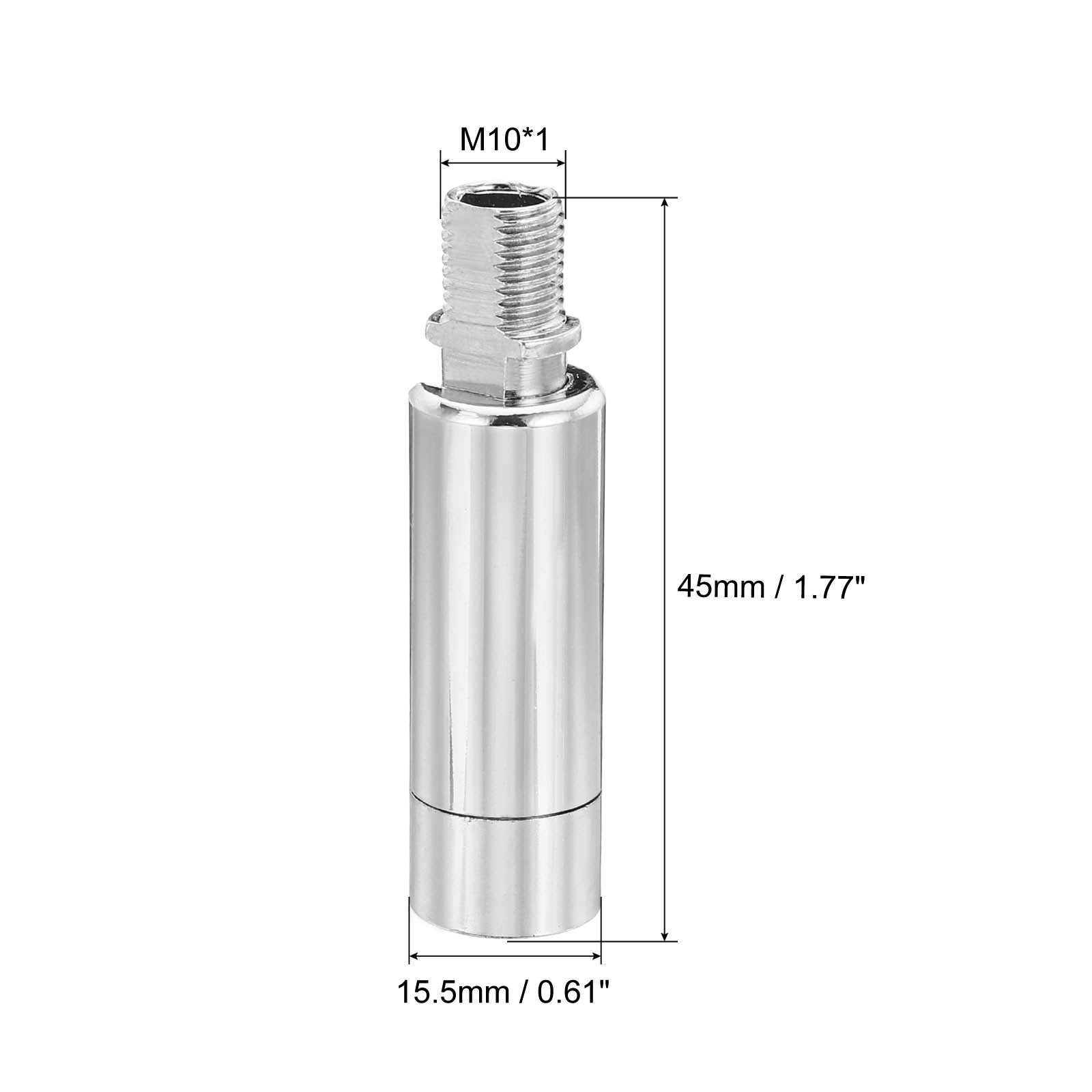 2Pcs, 90/350 Degree Sloped Ceiling Light Adapter M10 Thread Chrome