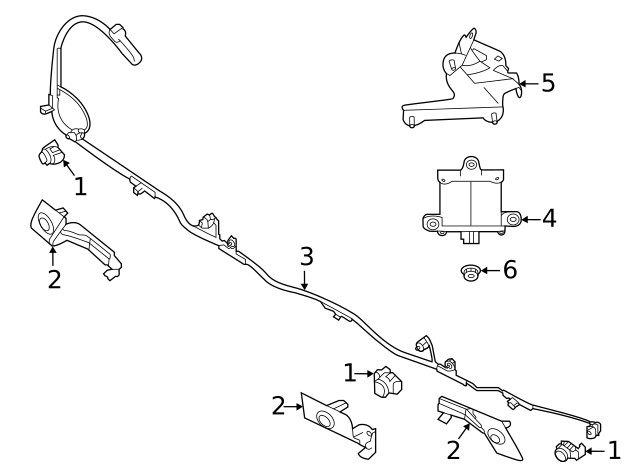 Genuine Subaru Blind Spot Radar Bracket 87613AN00A
