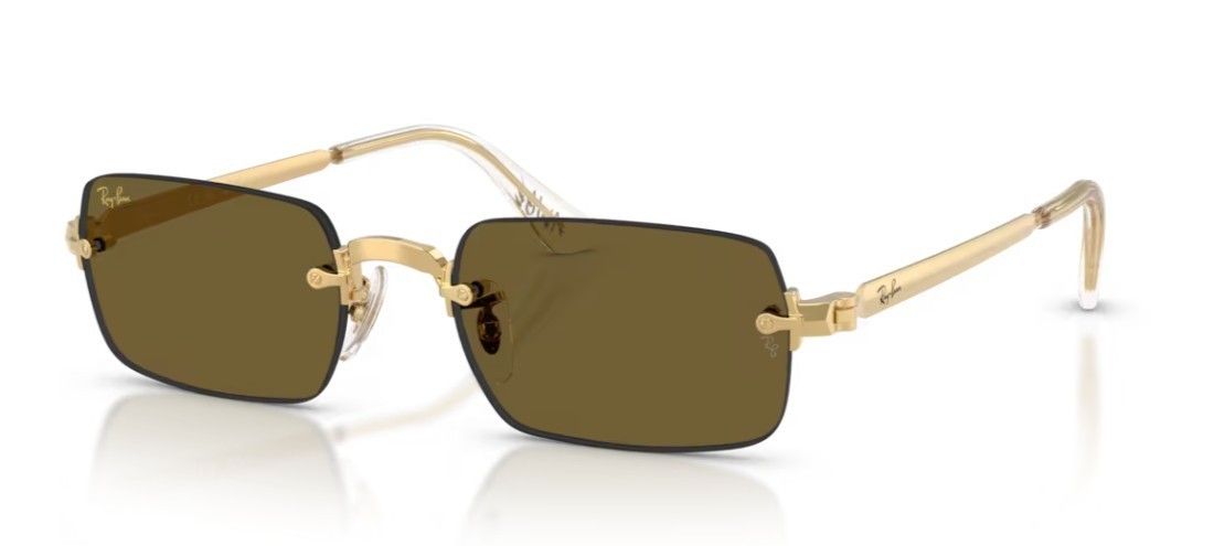 RAY BAN 3928 ASAP Rocky 54 001/73 Sunglasses Gold/Brown 145 mm