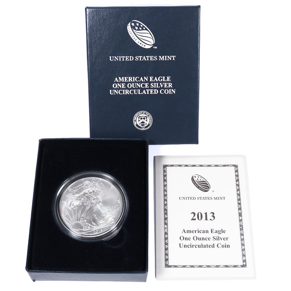 2013-W Burnished Silver Eagle (OGP)