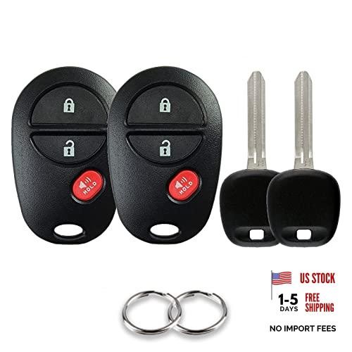 Key Fob Replacement Keyless Entry Car Key for 2007-2016 Toyota Tundra/ 2 Pack