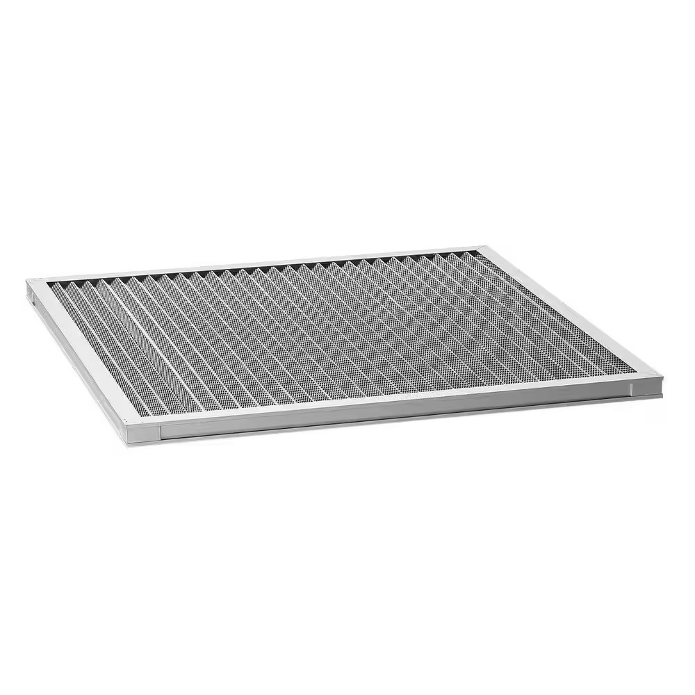 19 In. X 1 In. X 19 In. Electrostatic Air Filter, Washable & Reusable Aluminum H