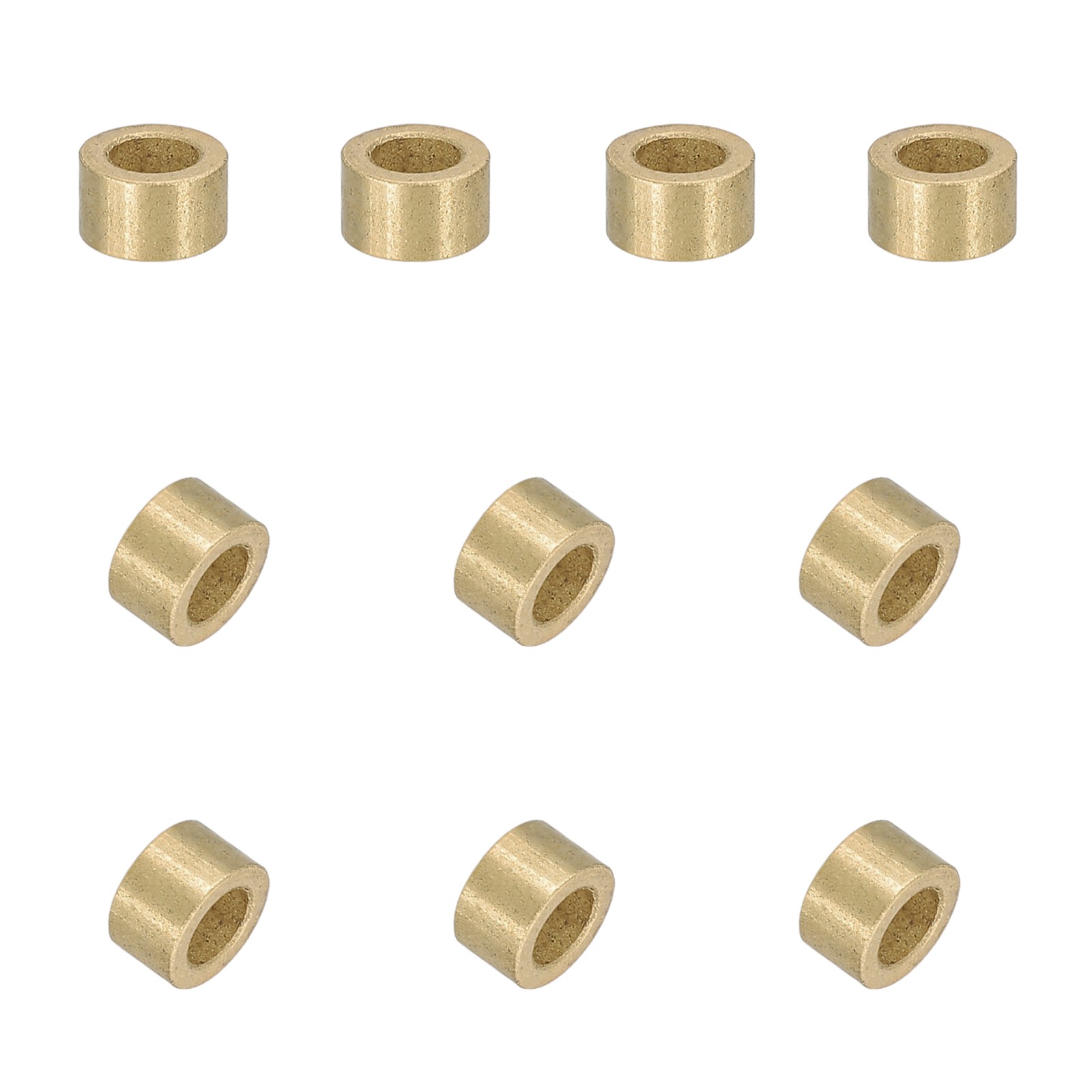 50Pcs Sleeve Bearings 3x5x3mm Self-Lubricating Sintered Bronze Bushings