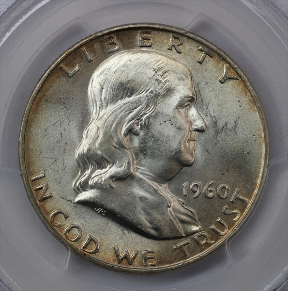 1960-D Franklin Half Dollar PCGS MS64FBL