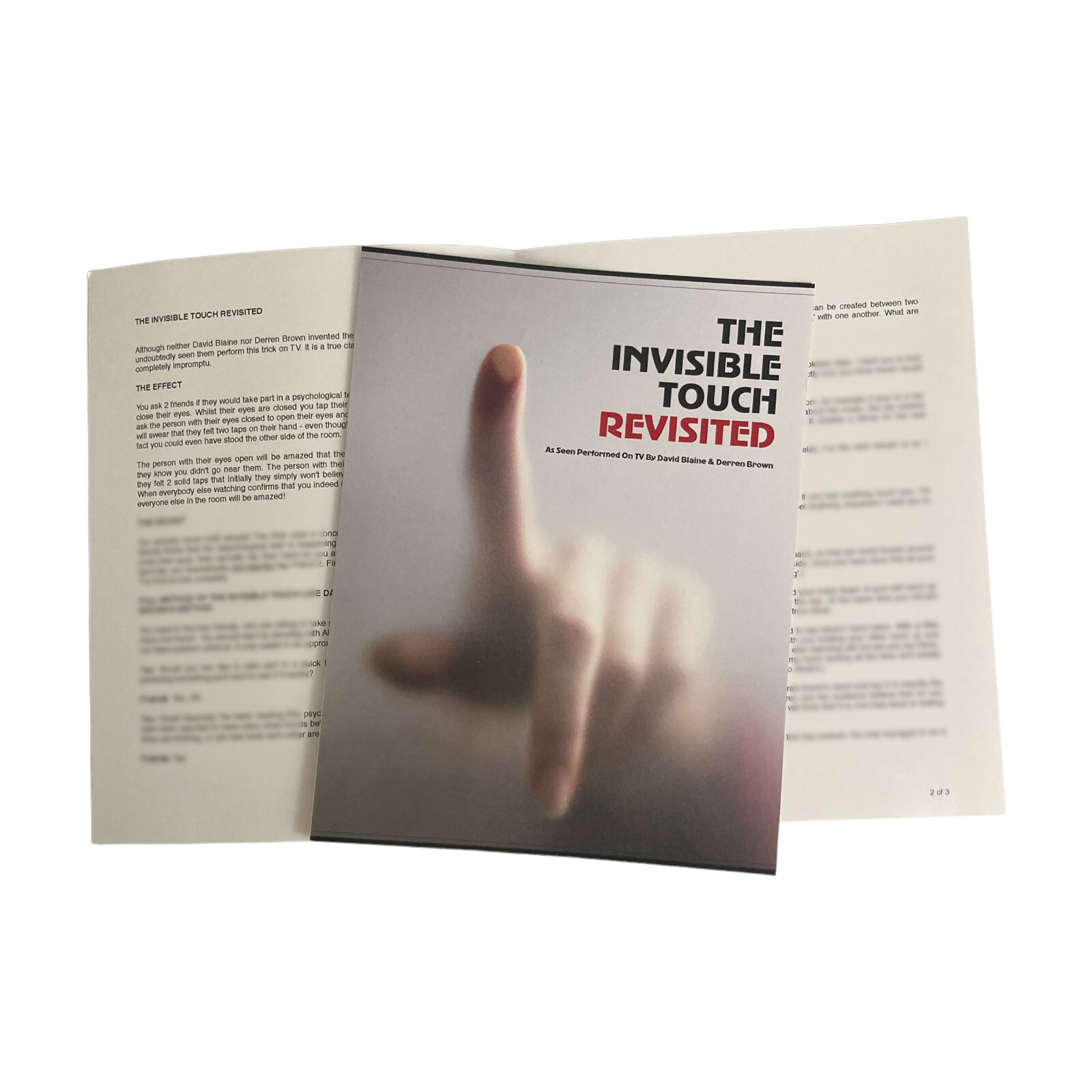 THE INVISIBLE TOUCH REVISITED  / Mentalism Magic Trick