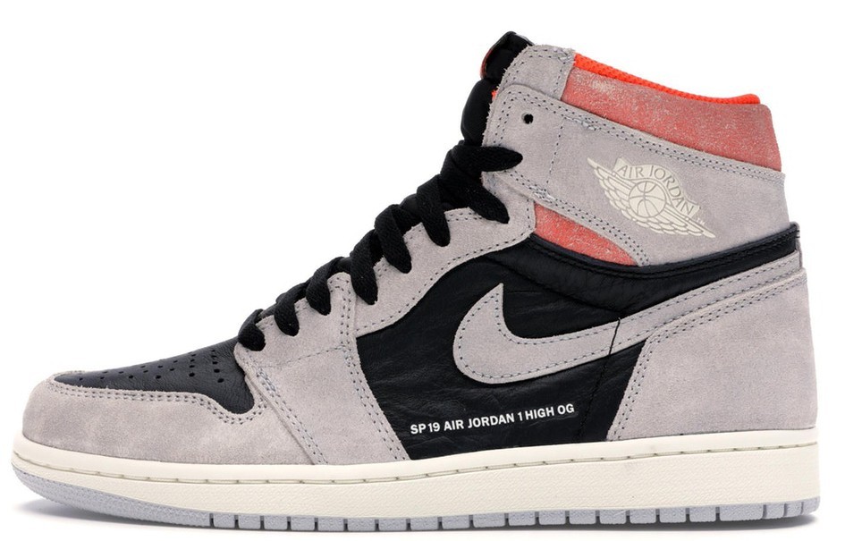 Jordan 1 Retro High 'Neutral Grey Hyper Crimson' - 555088-018 Size