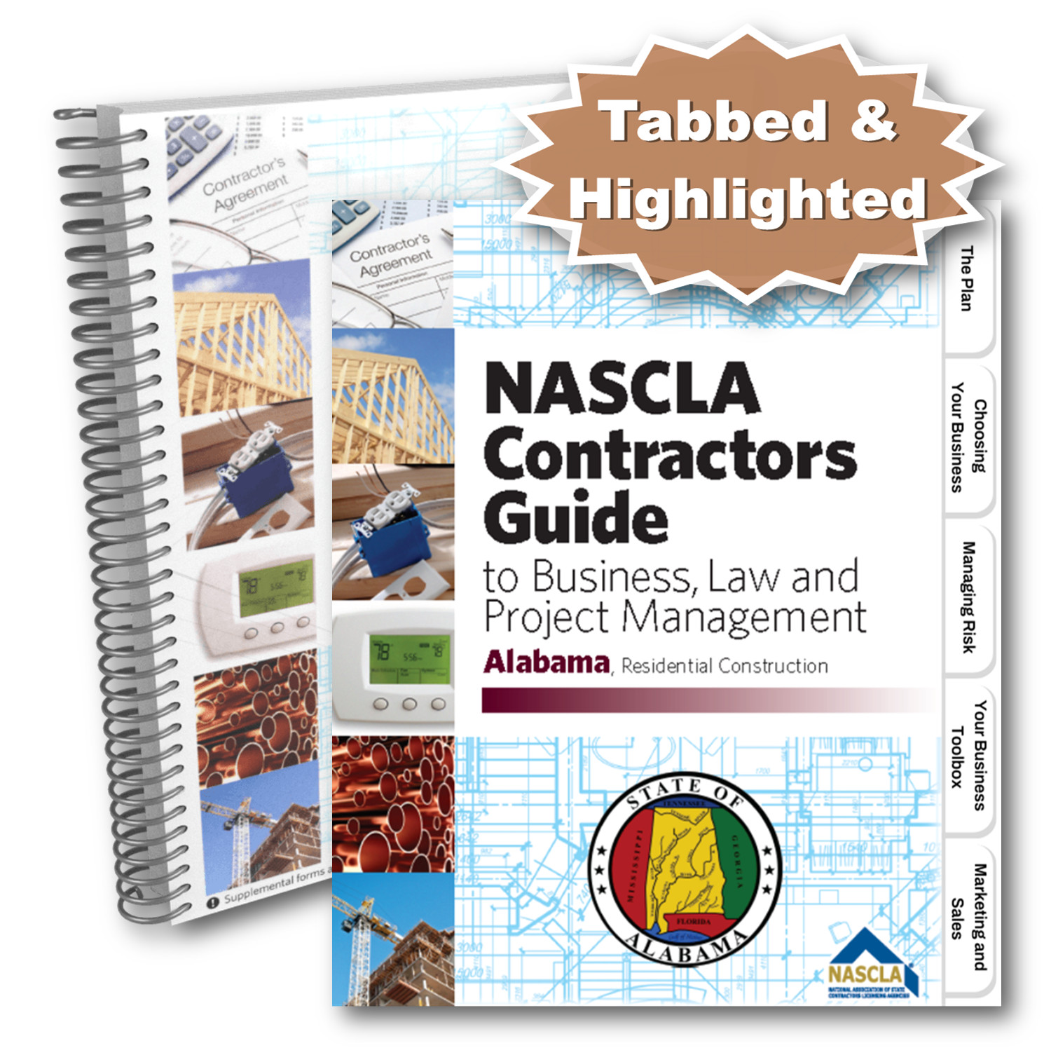 Pre-Tabbed & Highlighted NASCLA  Alabama Residential Construction 4th Edition
