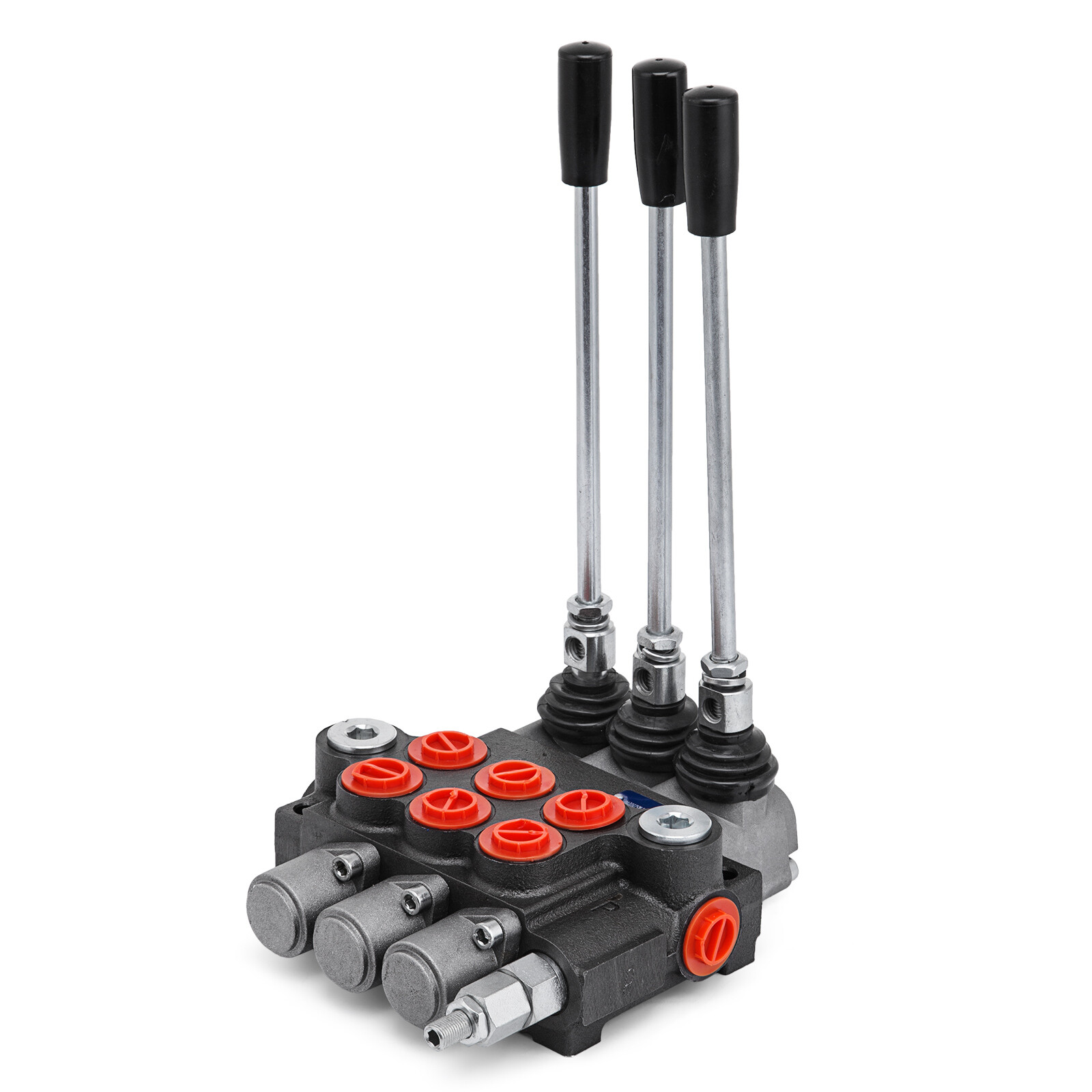 VEVOR 3 Spool Hydraulic Directional Control Valve 11GPM Double Acting Adjustable