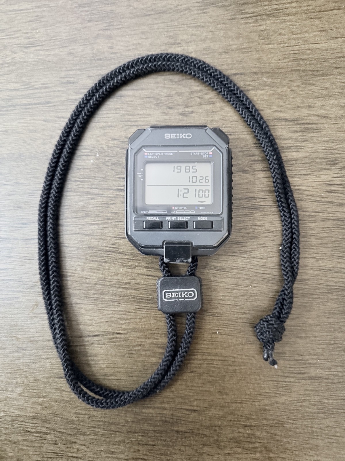 Doc Brown Back To The Future SEIKO S111-5000 Stopwatch.