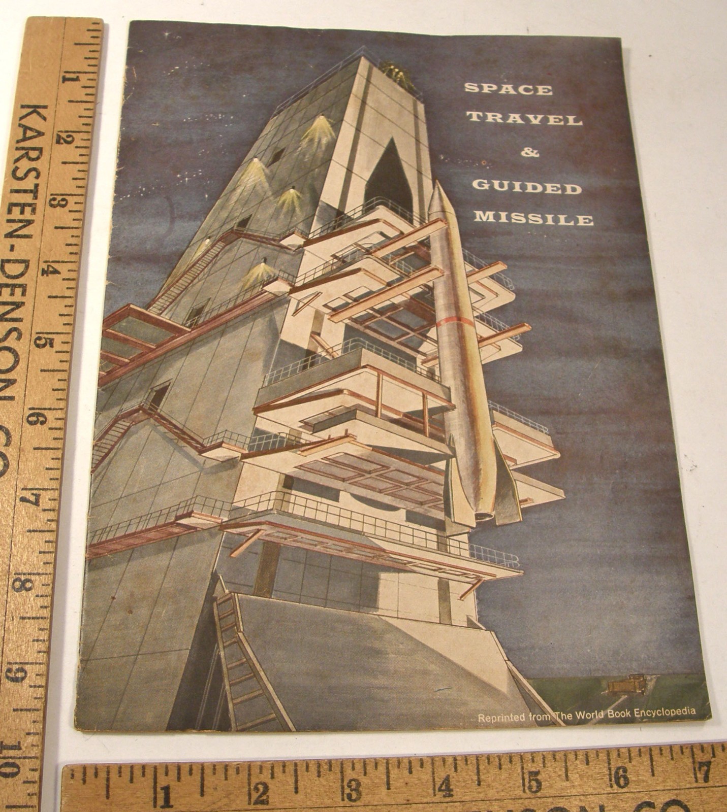 VINTAGE 1957 WORLD BOOK ENCYCLOPEDIA BOOKLET SPACE TRAVEL & GUIDED MISSILE