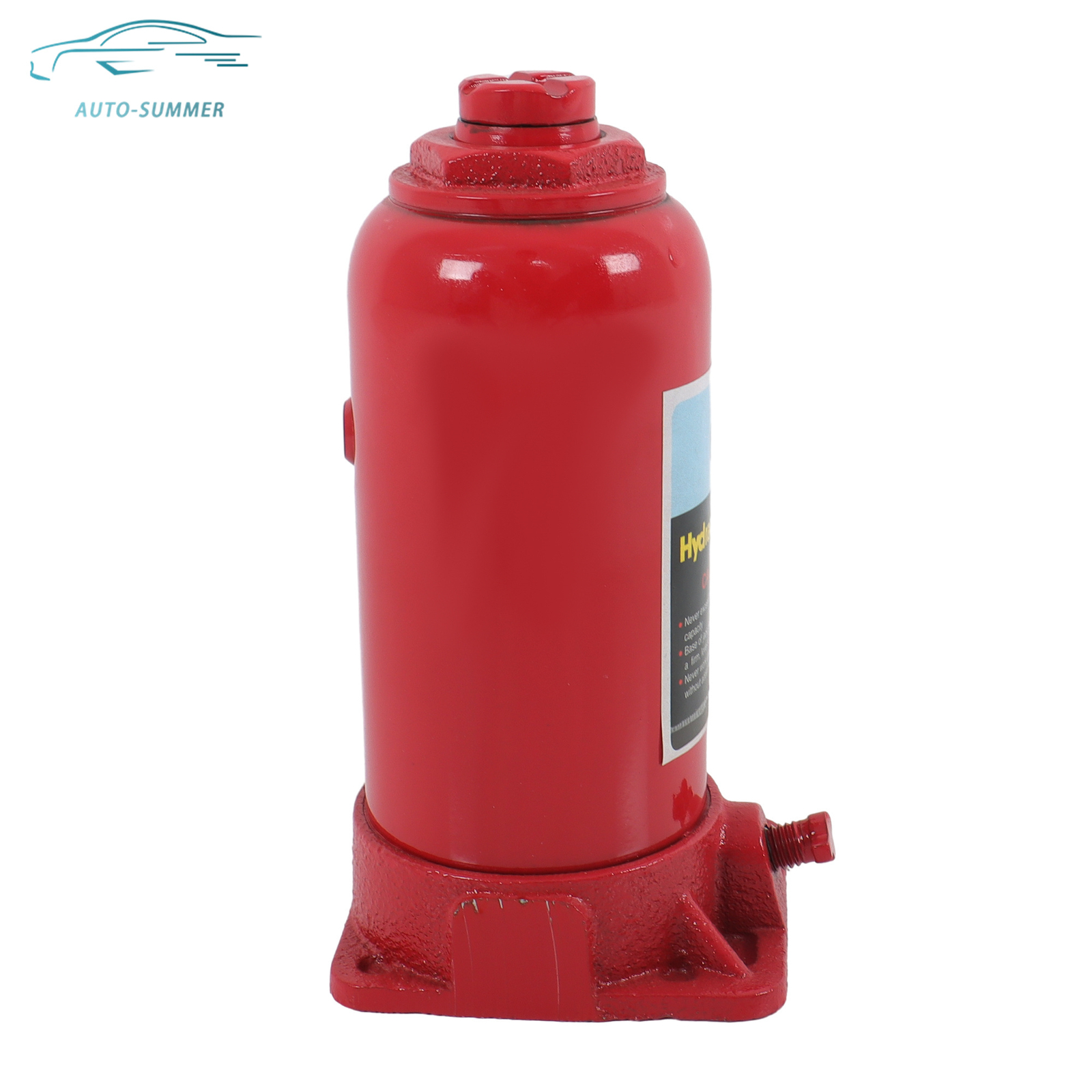 Red 6Ton Welded Portable Bottle Jack Heavy Duty Car Lift Repair Tool