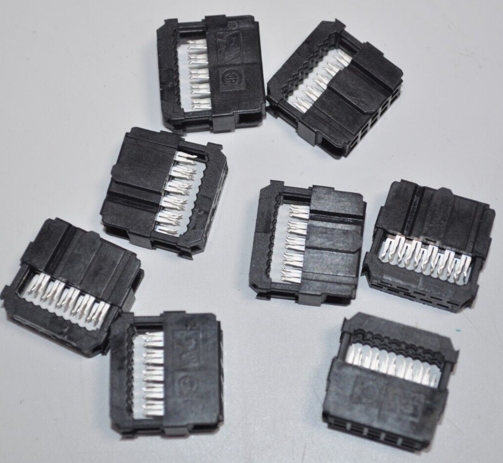 Lot of 8 NEW TE CONNECTIVITY AMP 10-Pos Connectors Part# 1658622-1