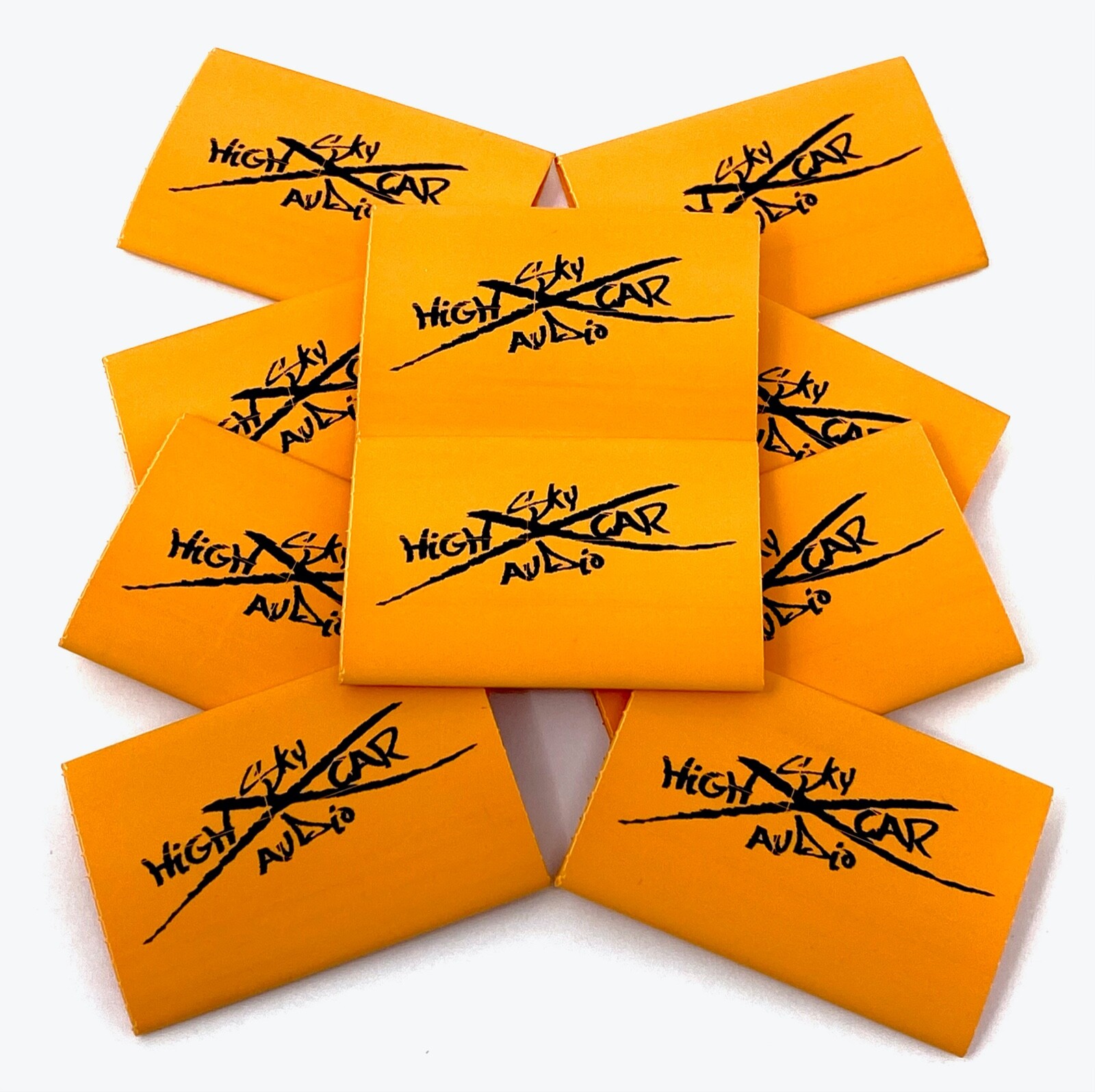 (10) 2/0 or 1/0 Gauge ORANGE 1.5" x 2" Heat Shrink Tube 4 Ring Terminals Tubing
