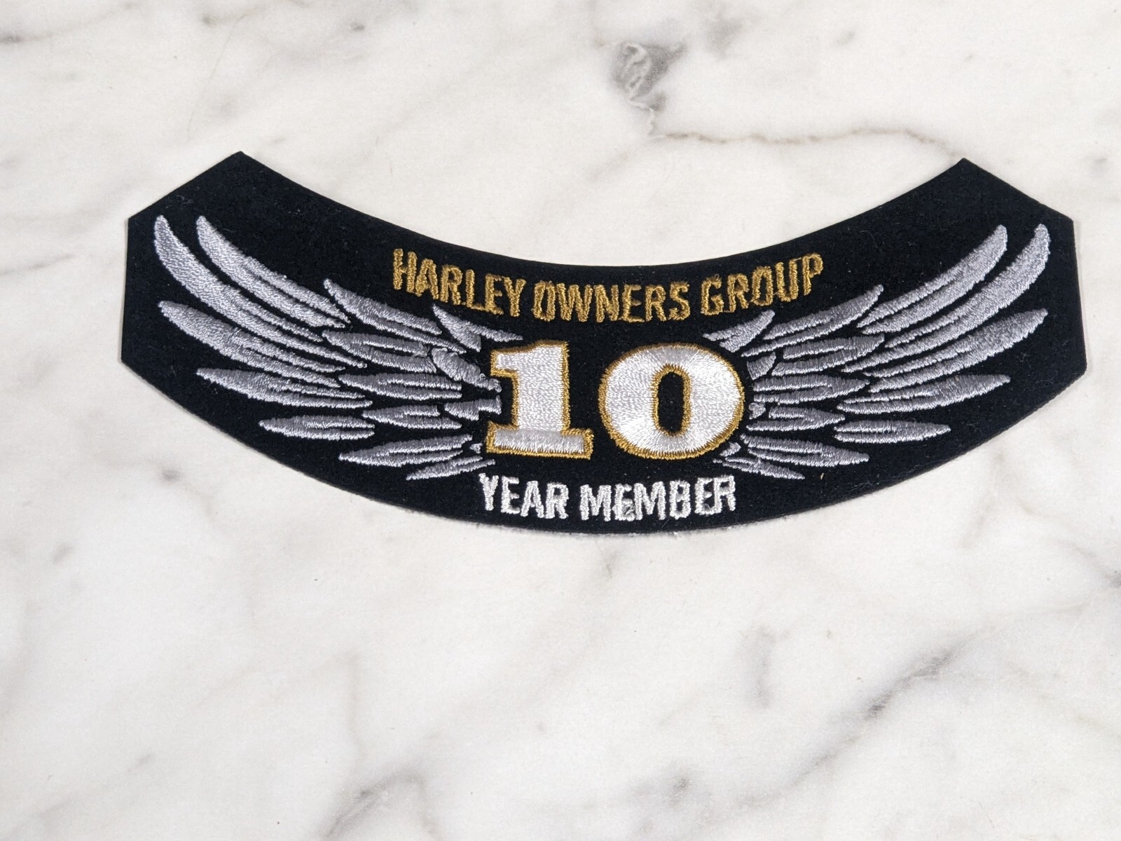 Harley Davidson Patch Owners Group 10 Year Membership HOG Jacket Vest Motorcycle