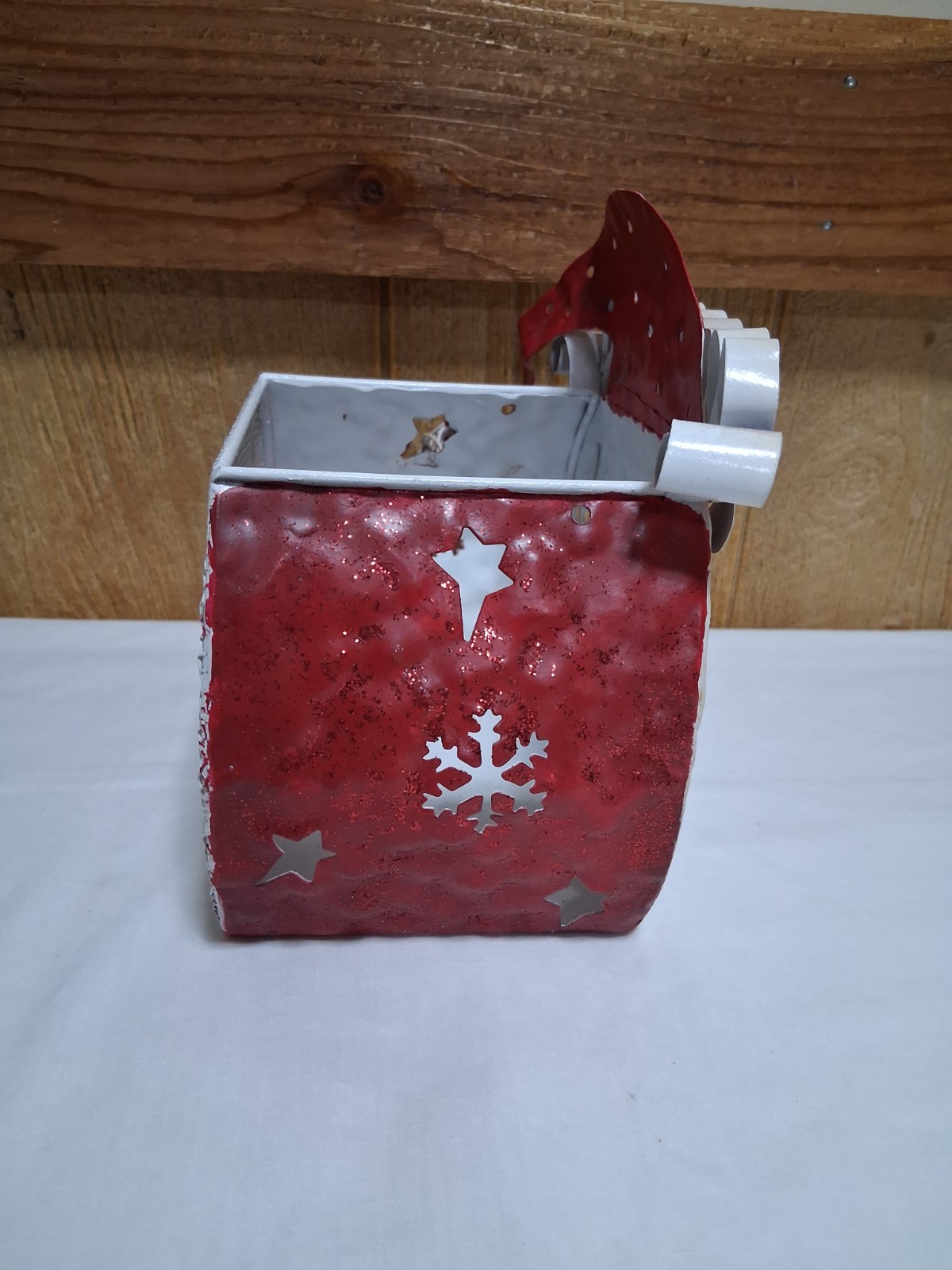 Santa Face Metal Basket