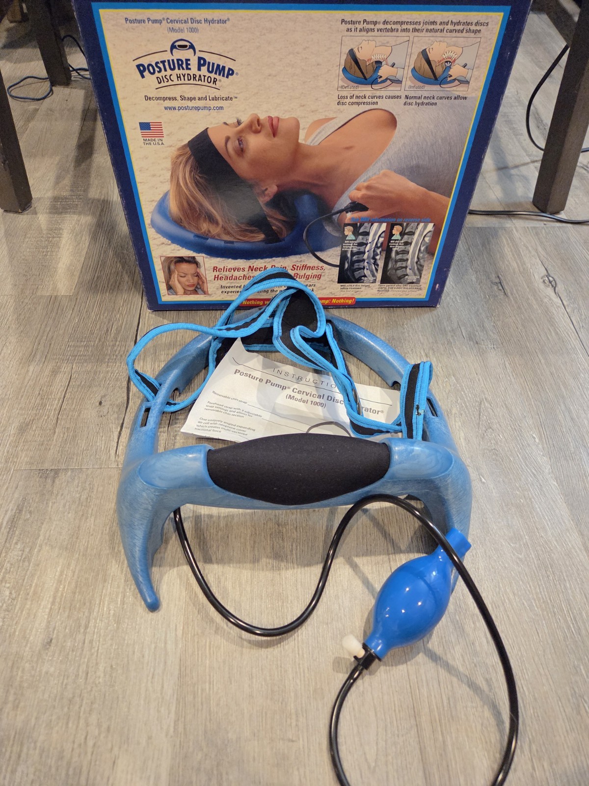 Posture Pump 1000 Cervical Disc Hydrator Decompress Shape Lubricate Therapy USA