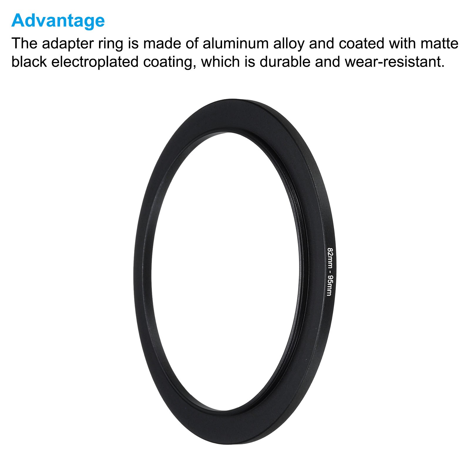 82mm-95mm Step Up Ring Camera Lens Filter Adapter Ring Filter with Cloth