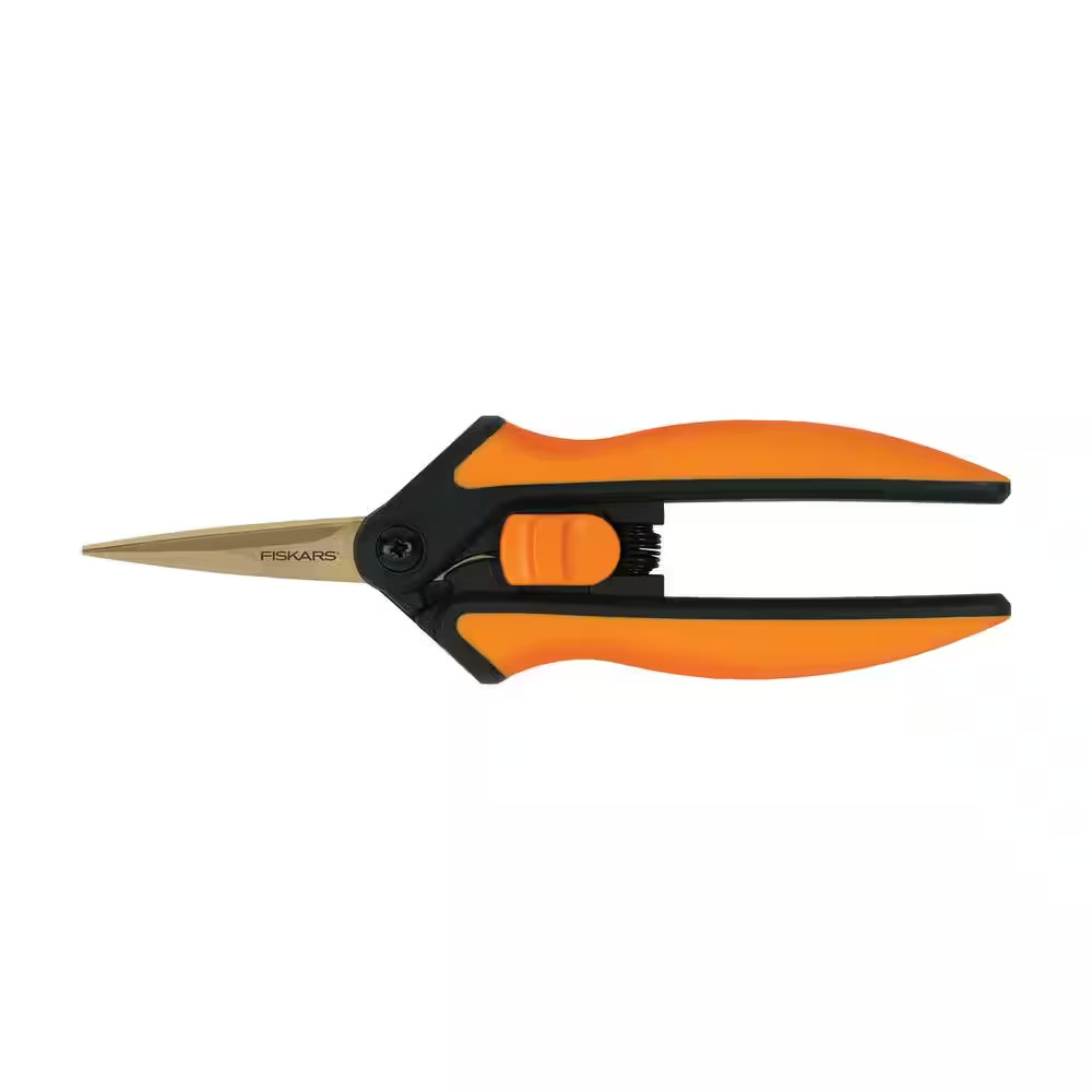 6 In. Titanium Micro-Tip Blade Pruning Shears with Softgrip Handles