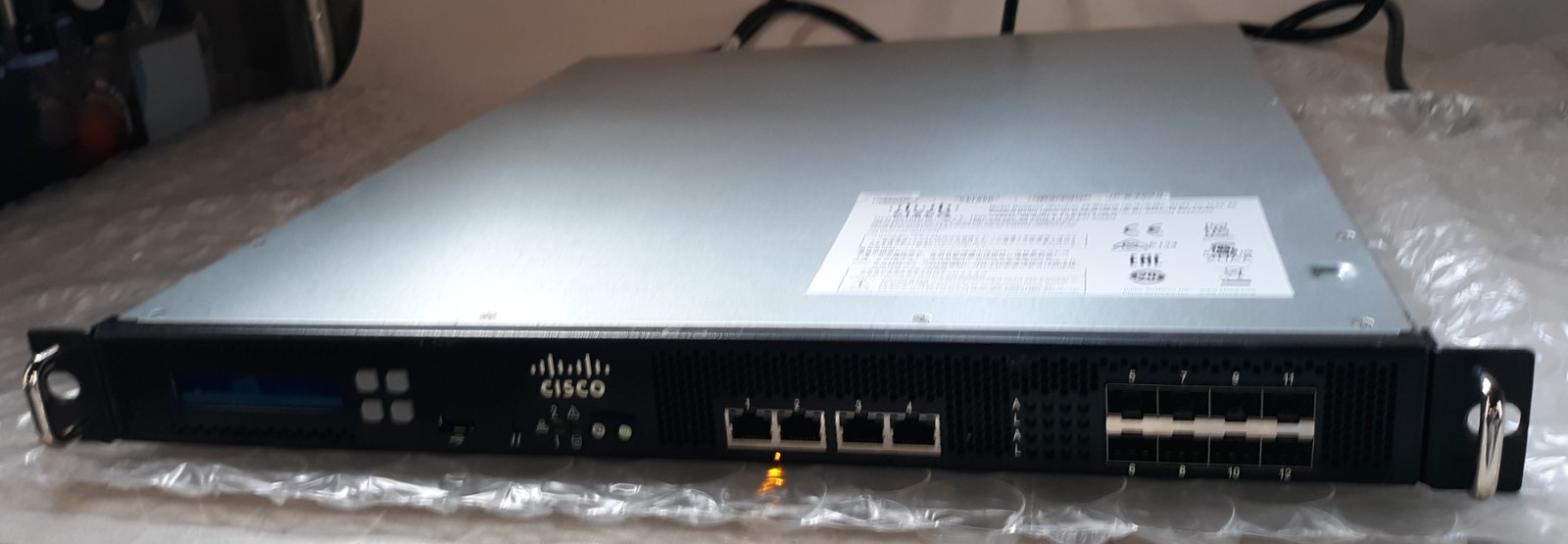 Cisco SourceFire GERY-1U-4C8S-AC 80GB SSD 16GB RAM Security Appliance 2PSU+Cord